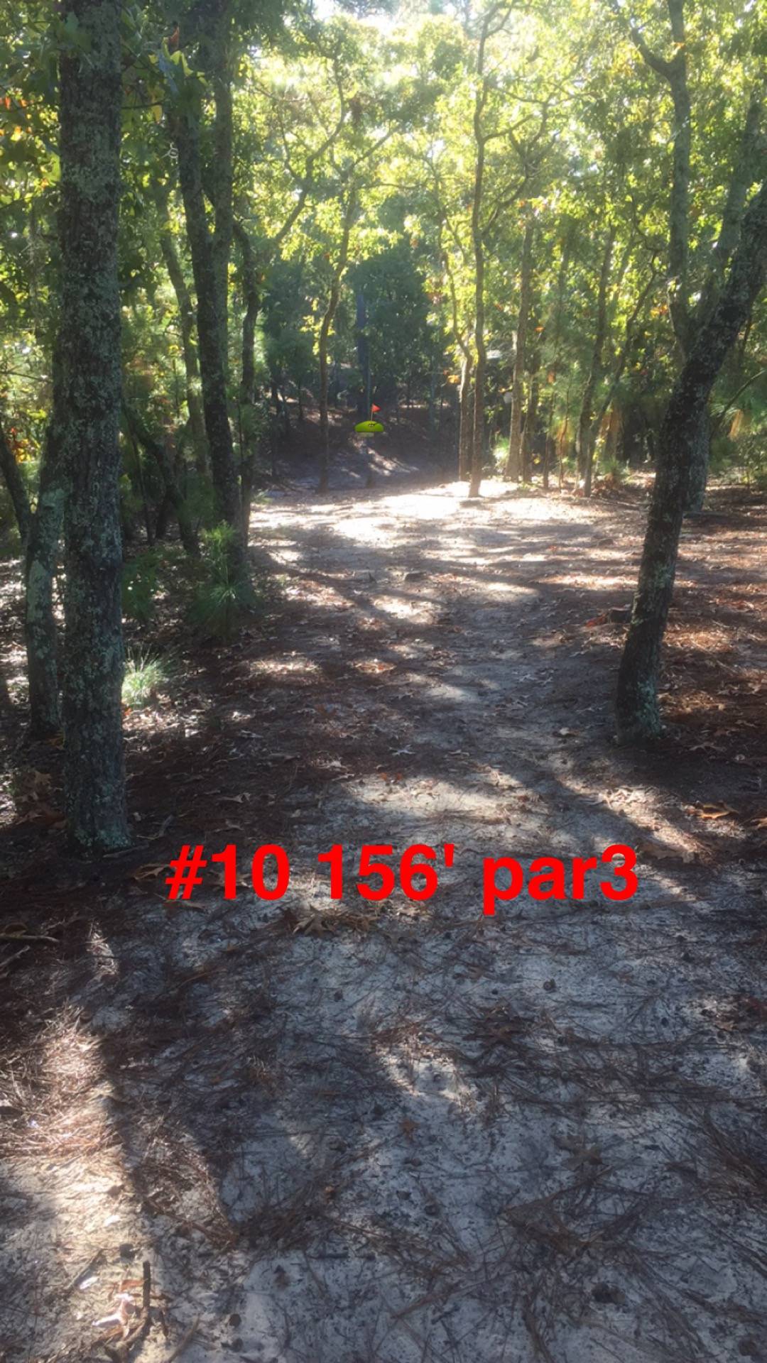 Hole 10 • Arrowhead Park (Wilmington, NC) Disc Golf Courses Disc