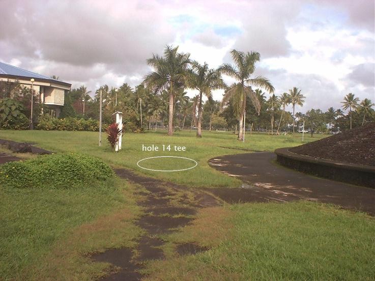Hole 14 • Wailoa State Park (Hilo, HI) Disc Golf Courses Disc Golf