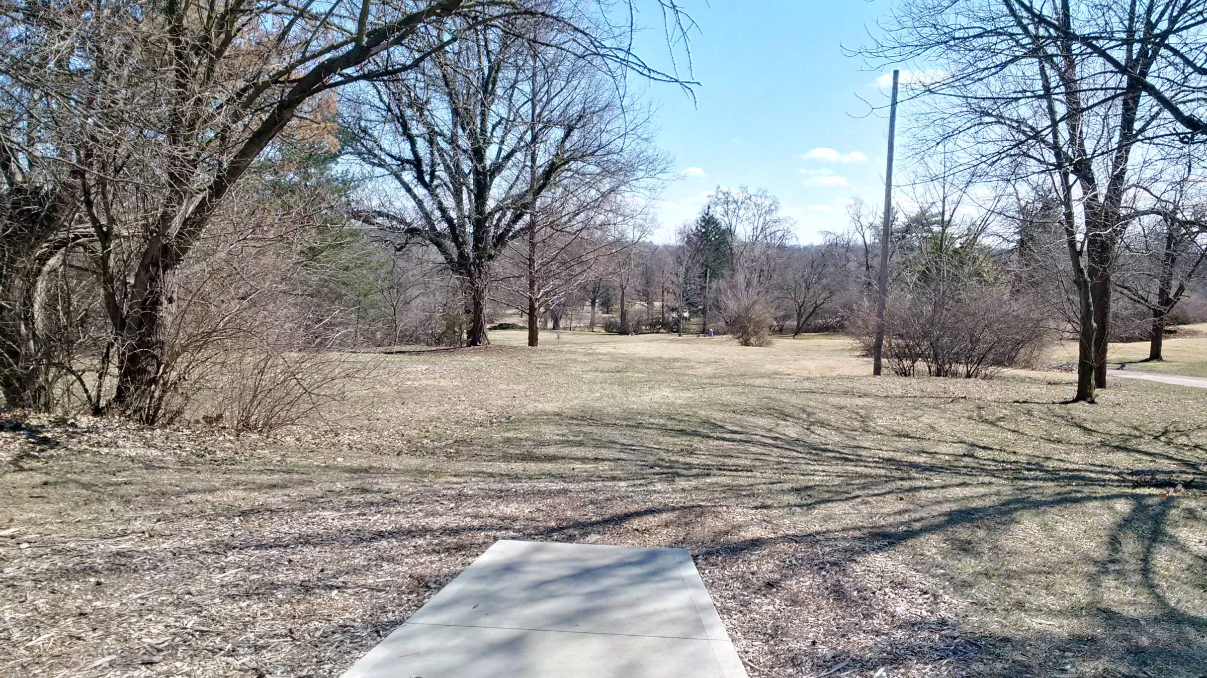 Hole 6 • Carrollton Park (Bridgeton, MO) Disc Golf Courses Disc
