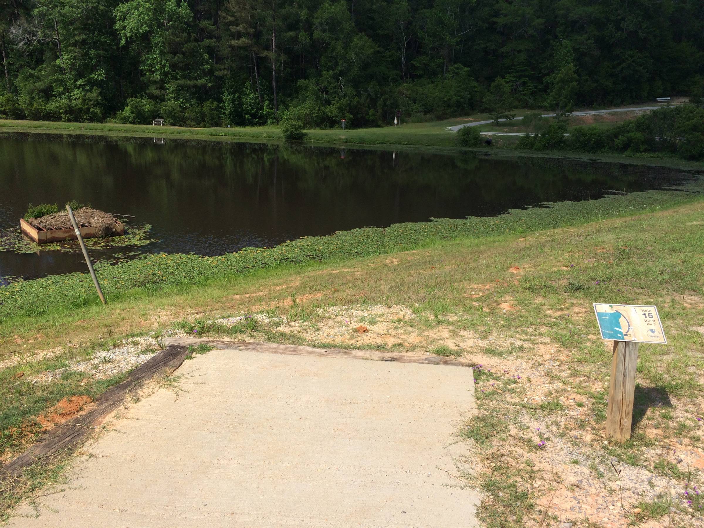 Hole 15 • Fort Rucker DGC (Fort Rucker, AL) Disc Golf Courses Disc