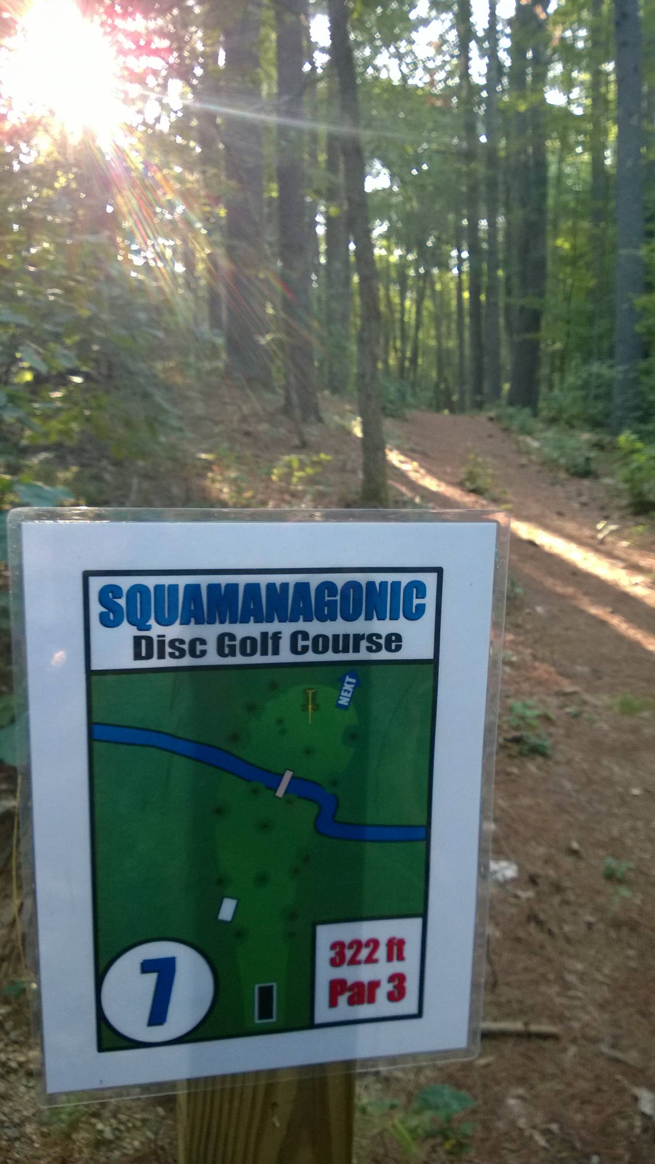 Hole 7 • Squamanagonic Camp (Rochester, NH) Disc Golf Courses Disc
