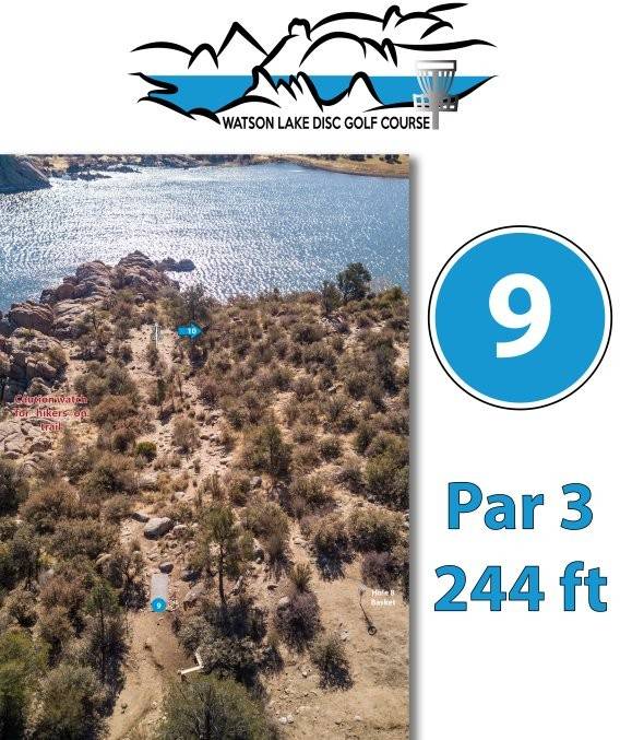 Hole 9 • Watson Lake Park (Prescott, AZ) Disc Golf Courses Disc