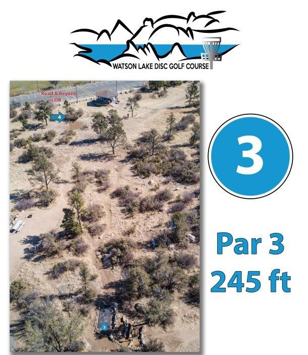 Hole 3 • Watson Lake Park (Prescott, AZ) Disc Golf Courses Disc