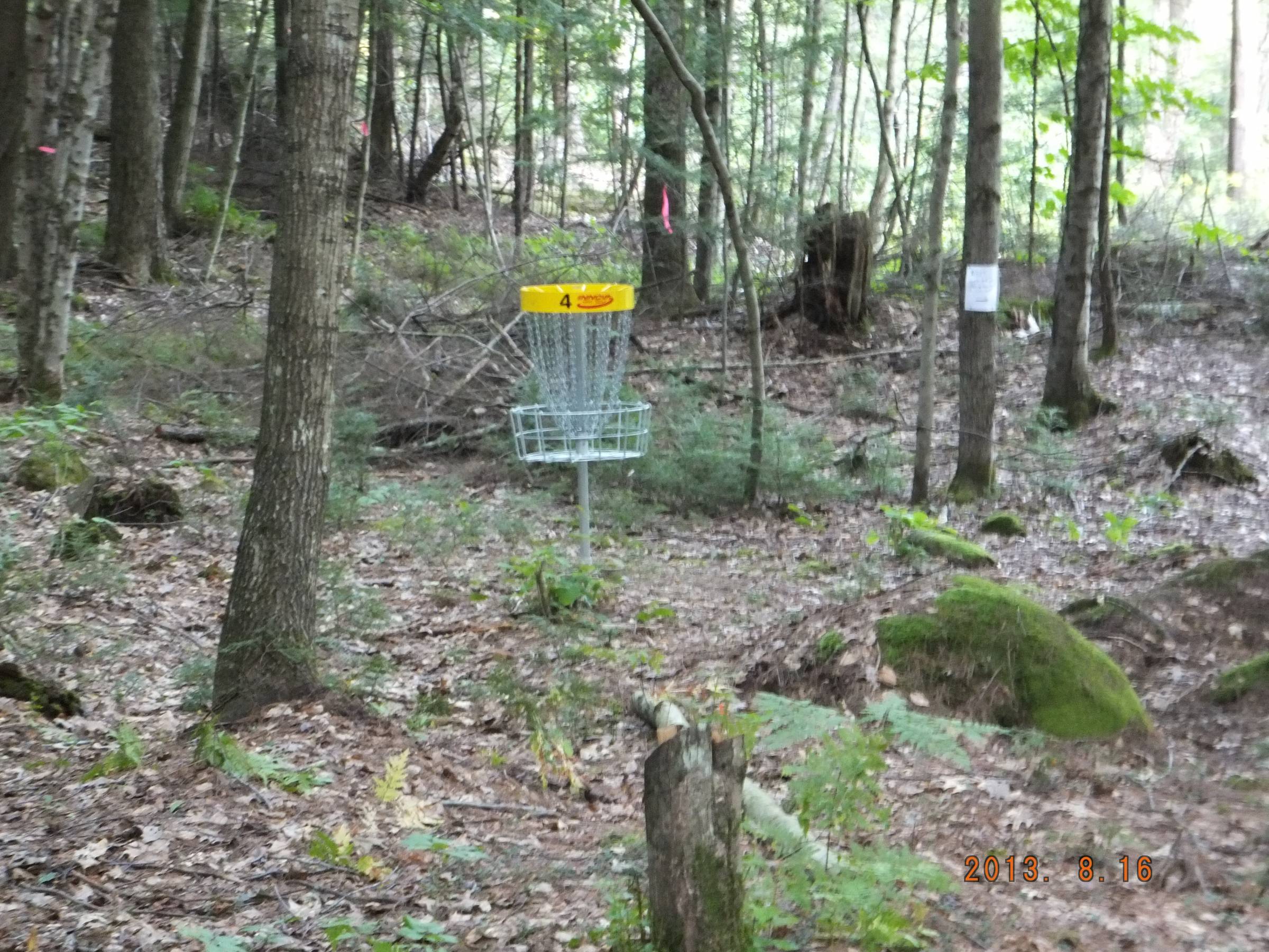Hole 4 • Otter Brook DGC (Keene, NH) Disc Golf Courses Disc Golf Scene
