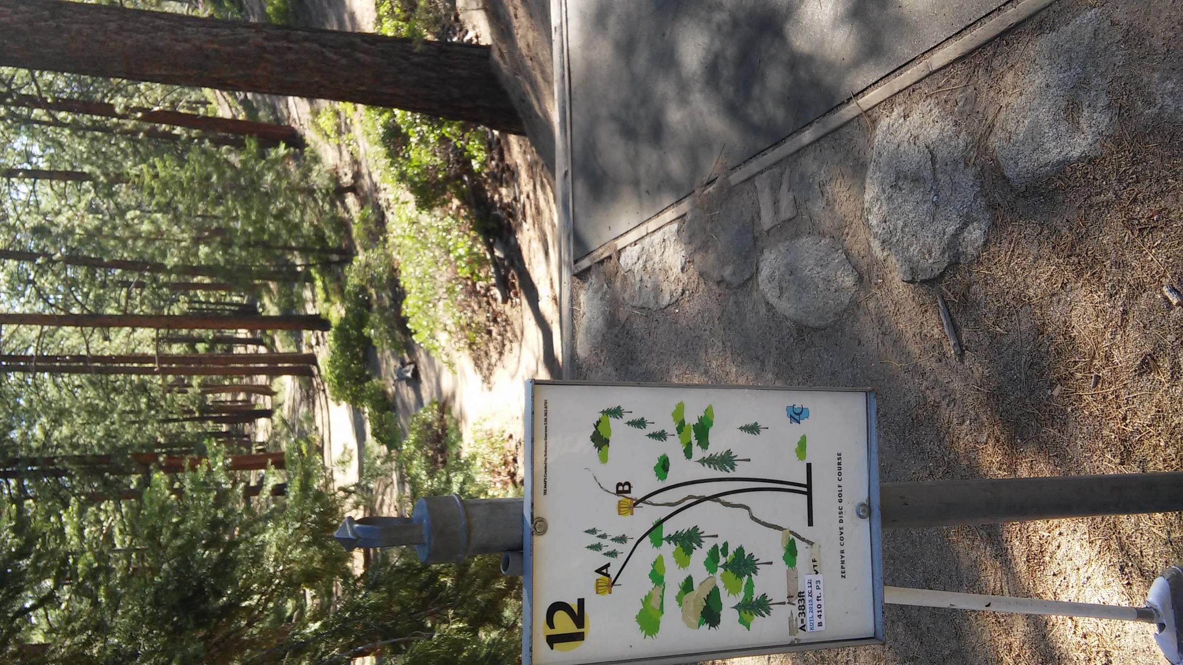 Hole 12 • Zephyr Cove Park (Zephyr Cove, NV) Disc Golf Courses Disc