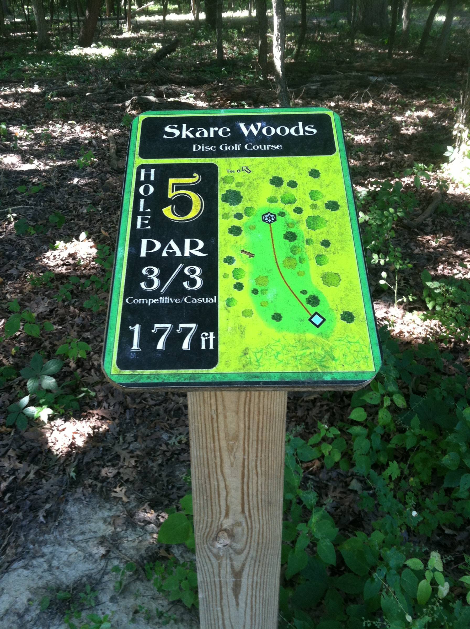 Hole 5 • Skare Park (Rochelle, IL) Disc Golf Courses Disc Golf Scene