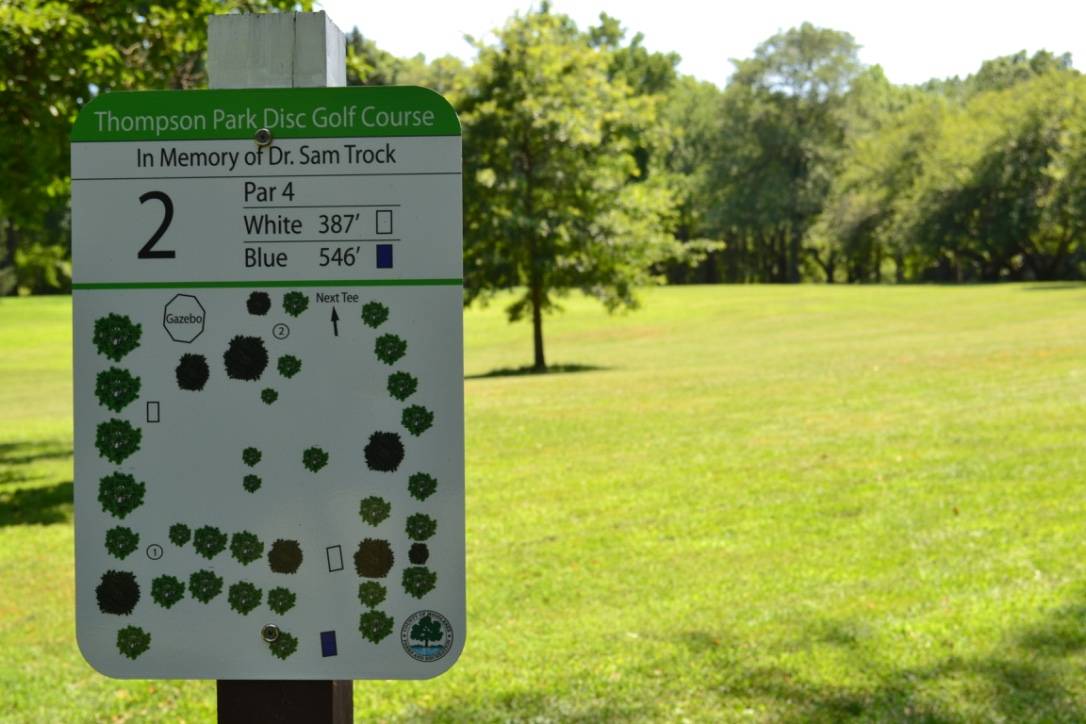 Hole 2 • Thompson Park (Jamesburg, NJ) Disc Golf Courses Disc Golf