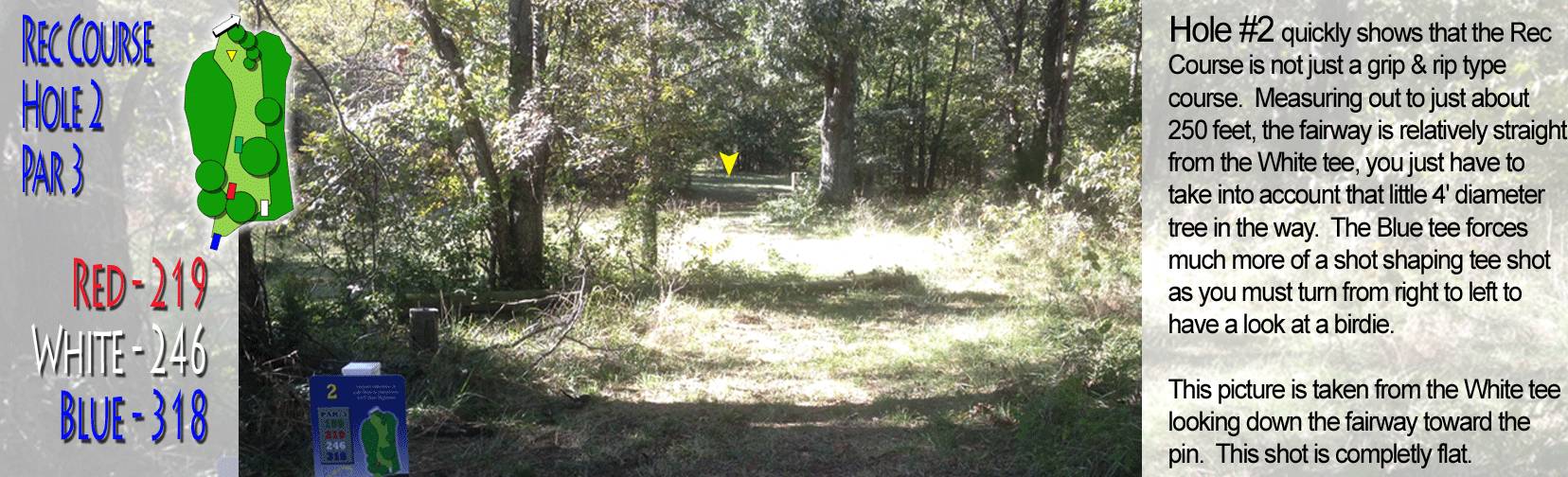 Hole 2 • Recreational / Disc Side of Heaven (Jonesboro, AR) Disc Golf