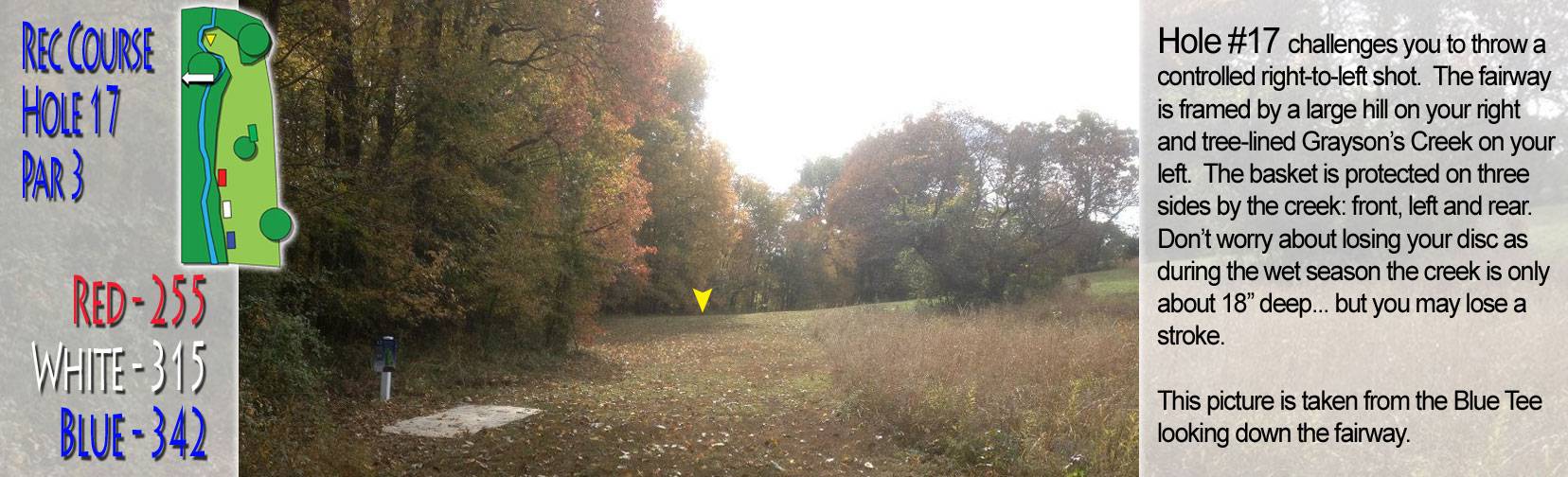 Hole 17 • Recreational / Disc Side of Heaven (Jonesboro, AR) Disc