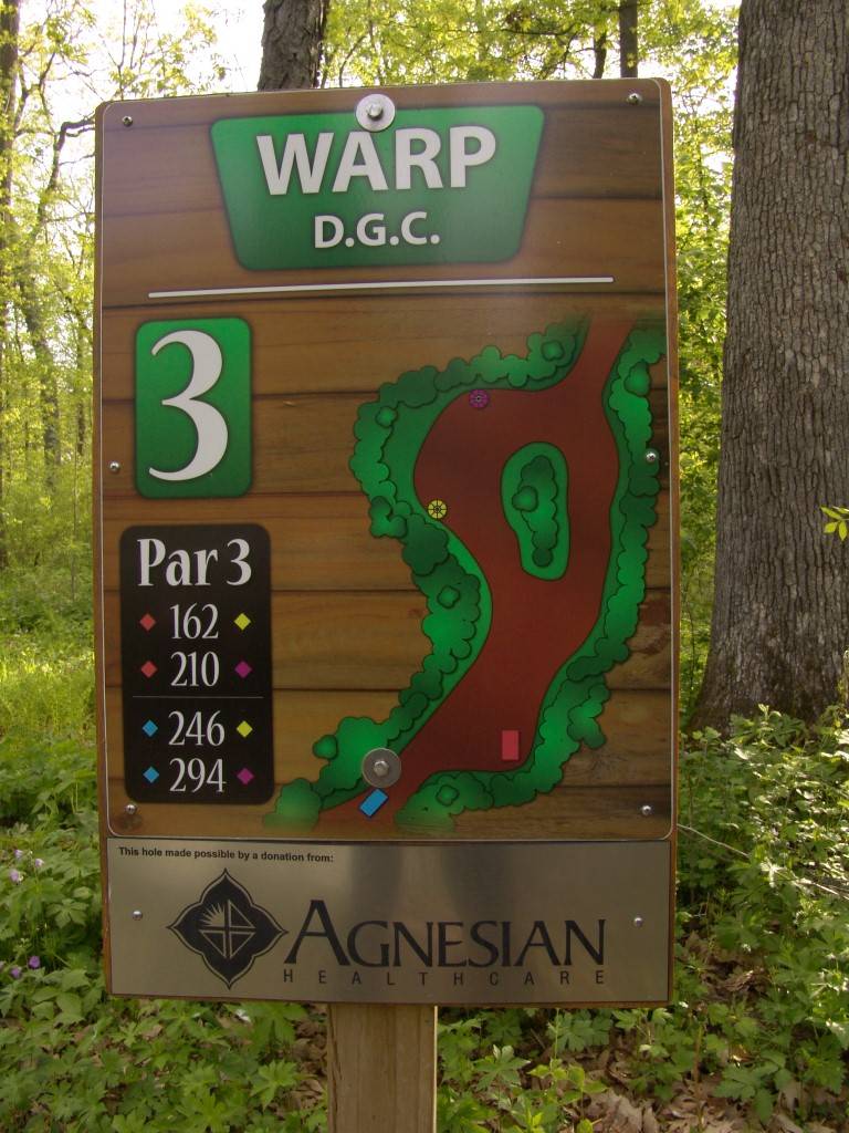 Hole 3 • Waupun County Park (Waupun, WI) Disc Golf Courses Disc Golf Scene
