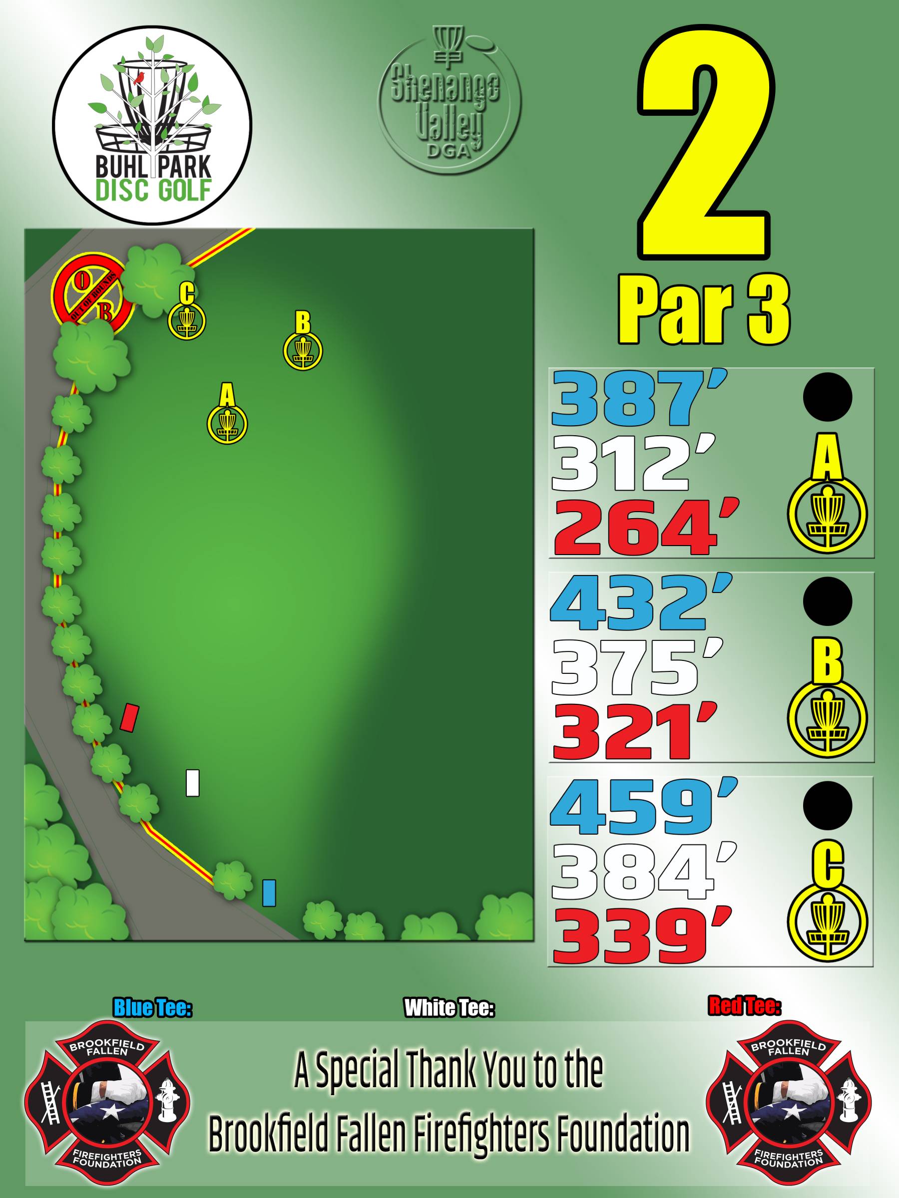 Hole 2 • Buhl Park (Hermitage, PA) Disc Golf Courses Disc Golf Scene