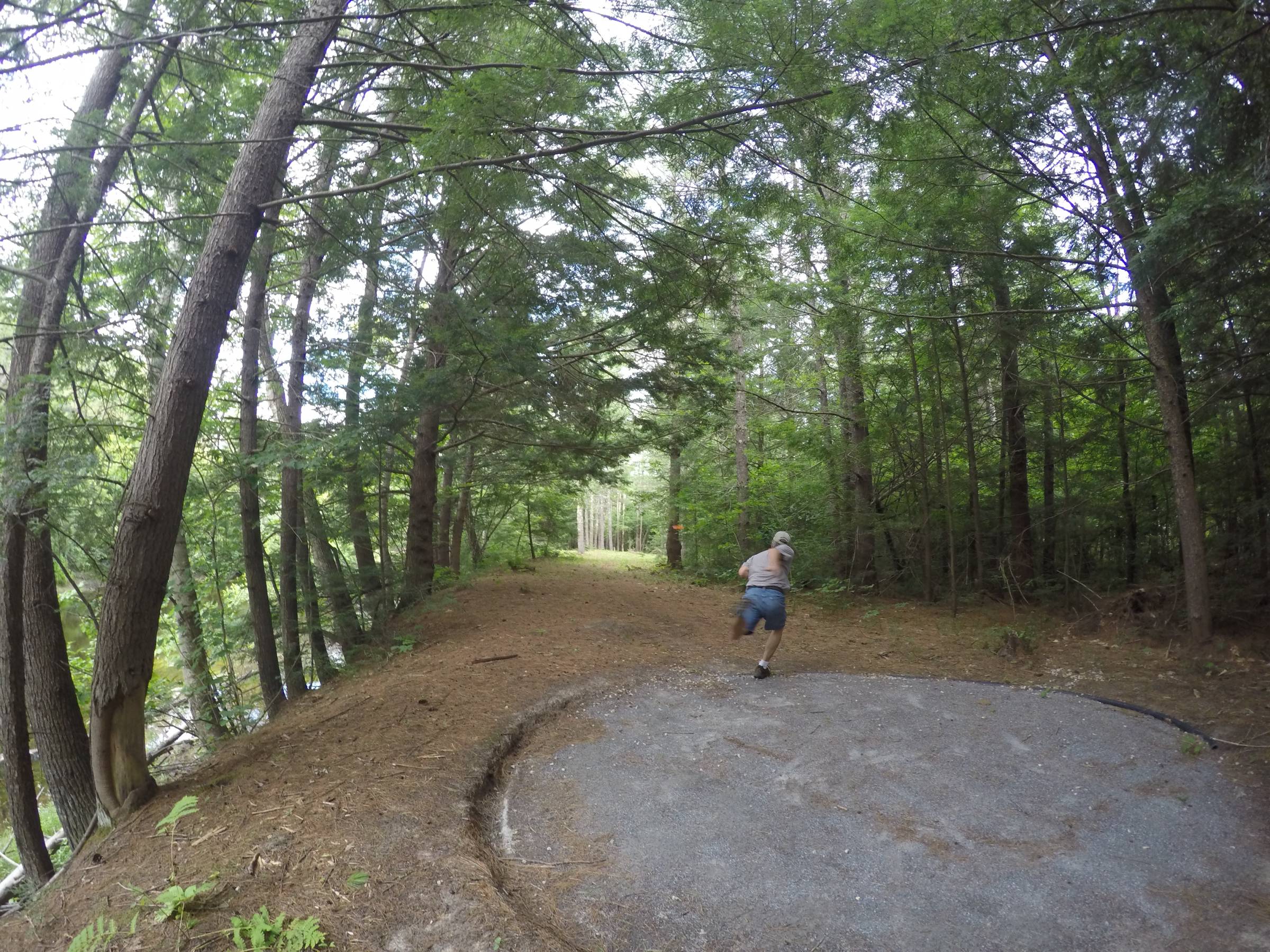 Hole 4 • Salmon Falls DGC (Rochester, NH) Disc Golf Courses Disc
