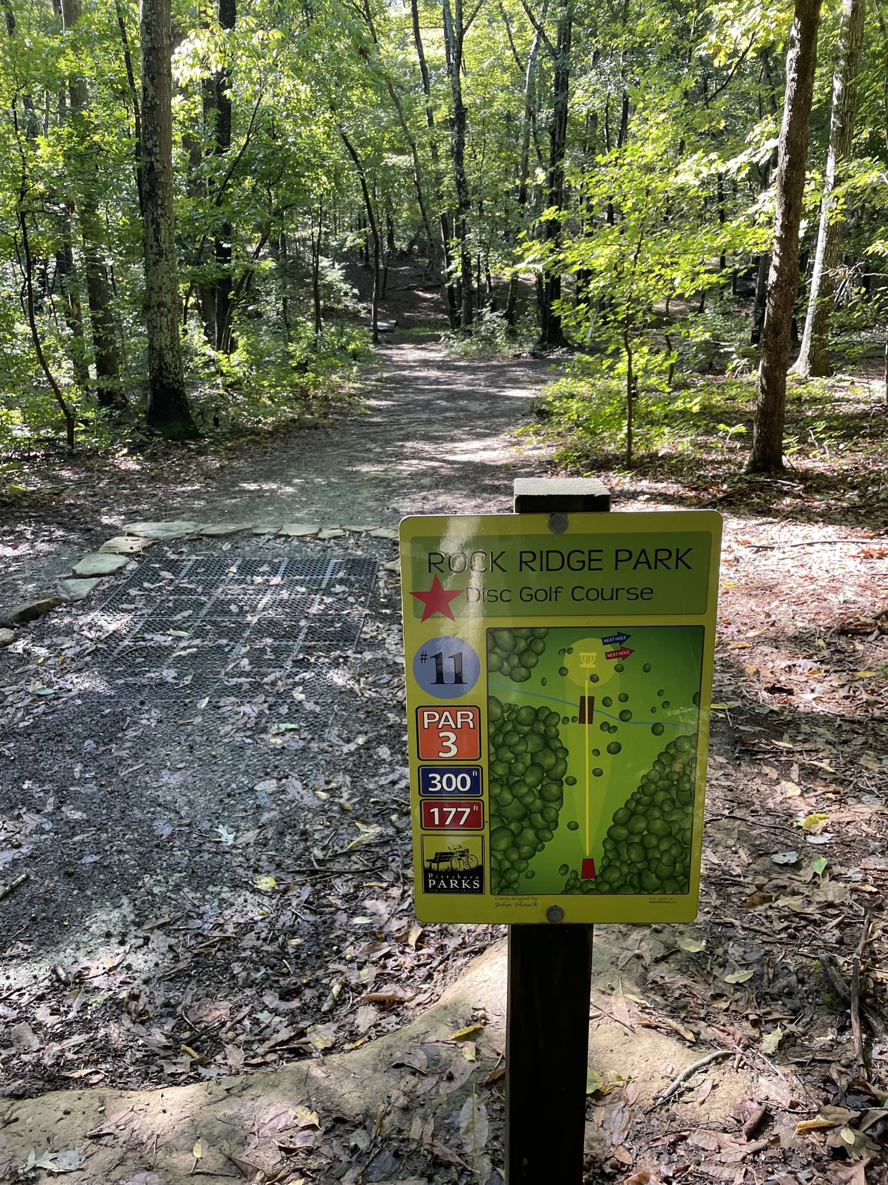 Hole 11 • Rock Ridge Park (Pittsboro, NC) Disc Golf Courses Disc