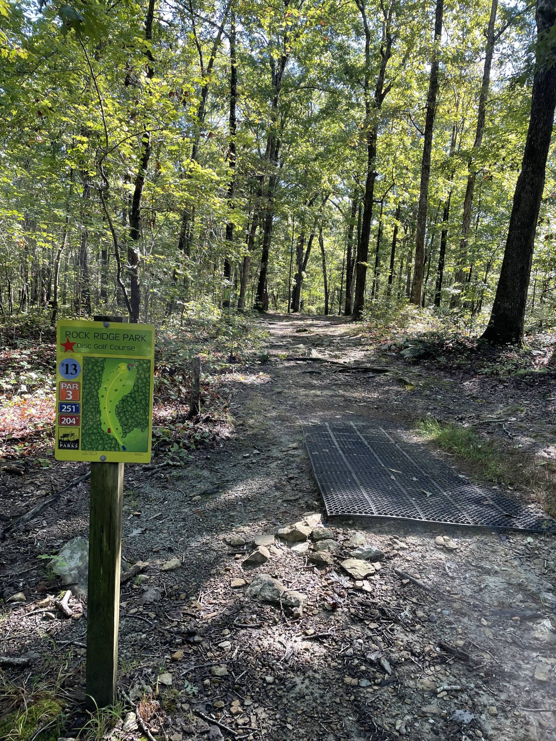 Hole 13 • Rock Ridge Park (Pittsboro, NC) Disc Golf Courses Disc
