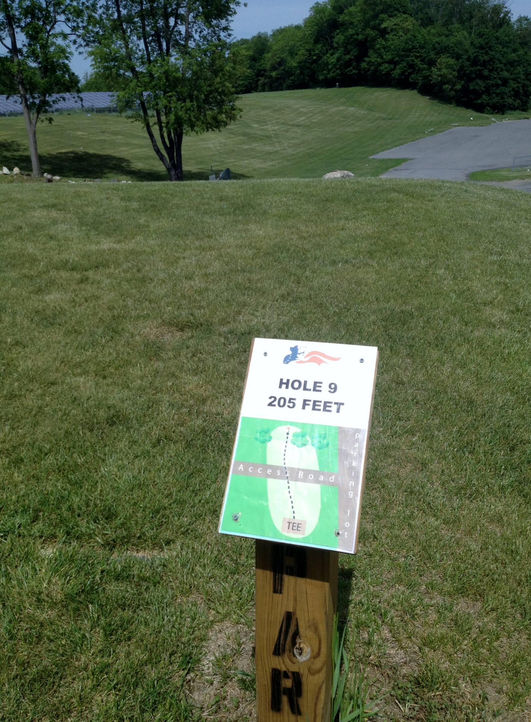 Hole 9 • Patriot Hills (Blairstown, NJ) Disc Golf Courses Disc Golf