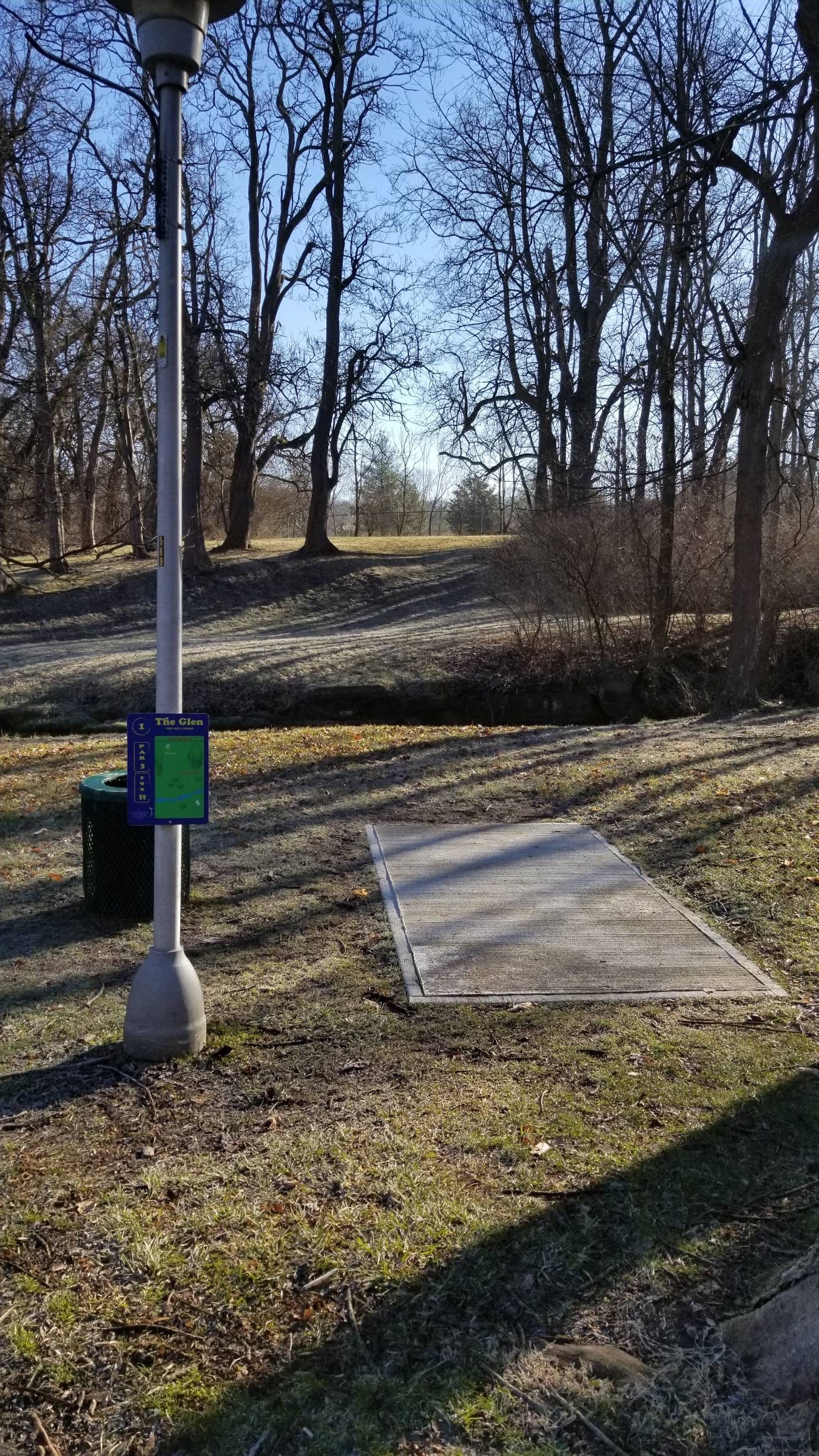 Hole 1 • Glen Miller Park (Richmond, IN) Disc Golf Courses Disc