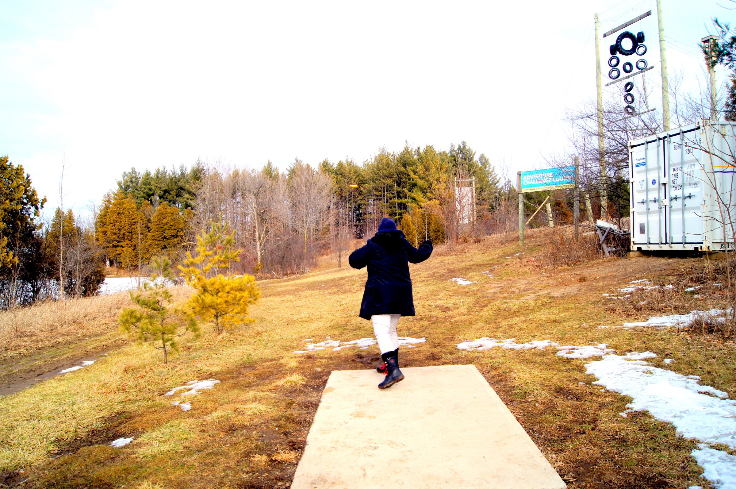 Hole 1 • Chicopee Winter Course (Kitchener, ON) Disc Golf Courses
