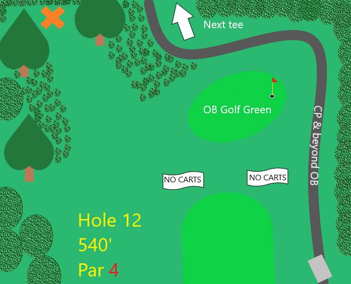 Hole 12 • Nashboro Golf Course (Nashville, TN) Disc Golf Courses
