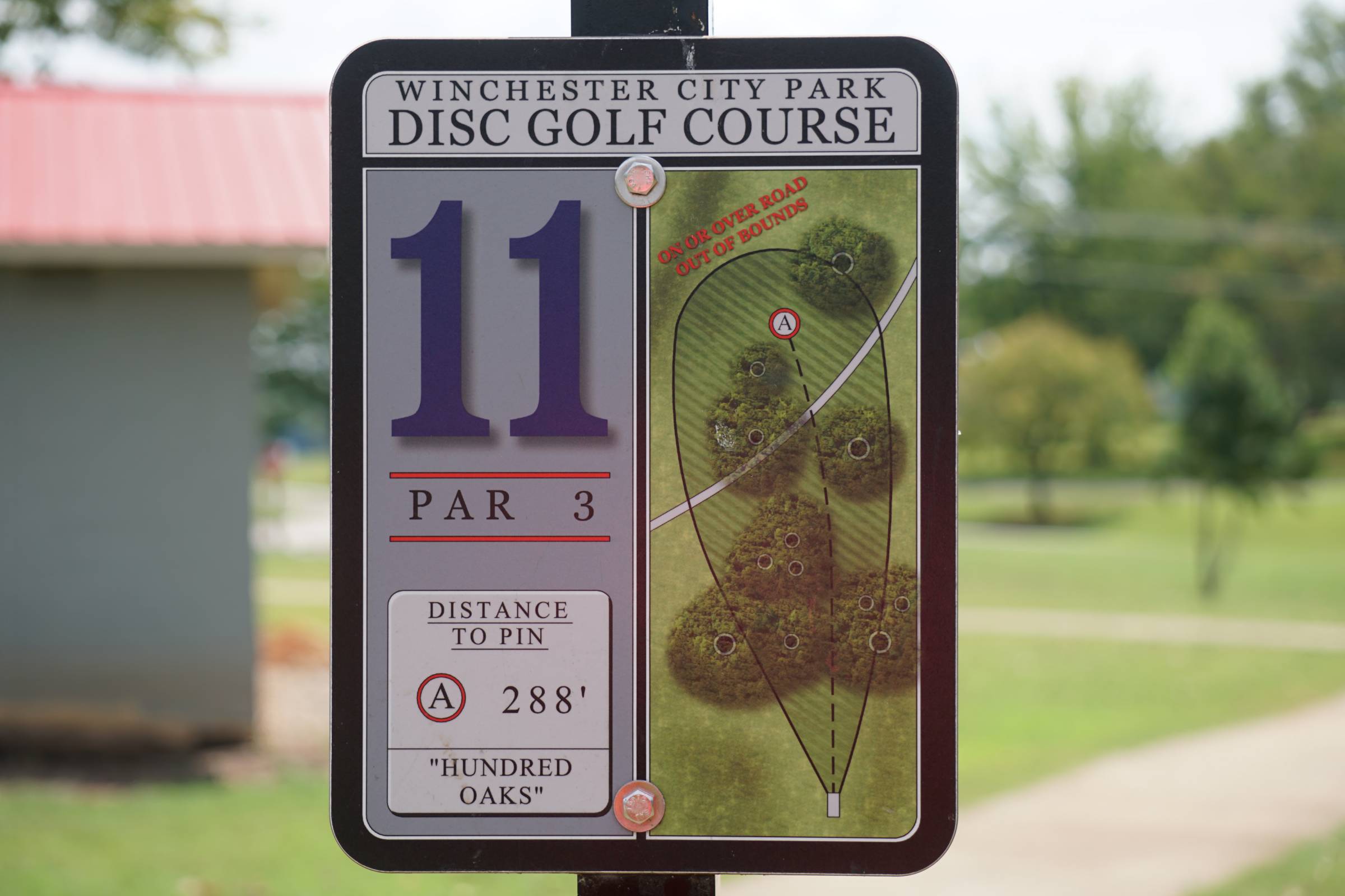 Hole 11 • Main course / Winchester City Park (Winchester, TN) Disc