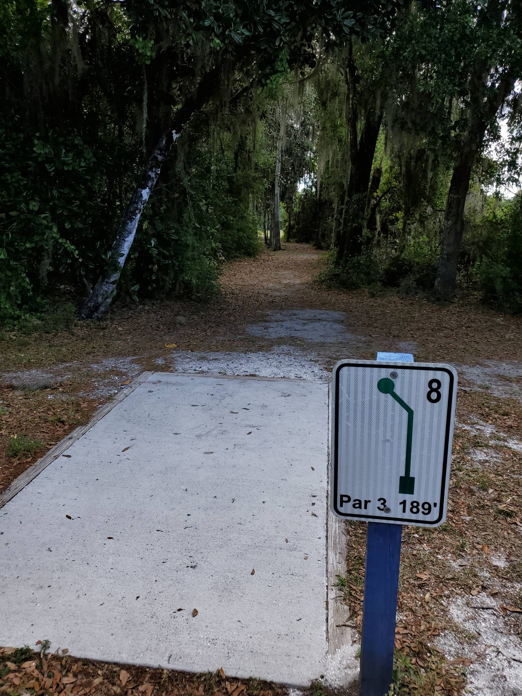 Hole 8 • Lake Okahumpka Park (Wildwood, FL) Disc Golf Courses Disc