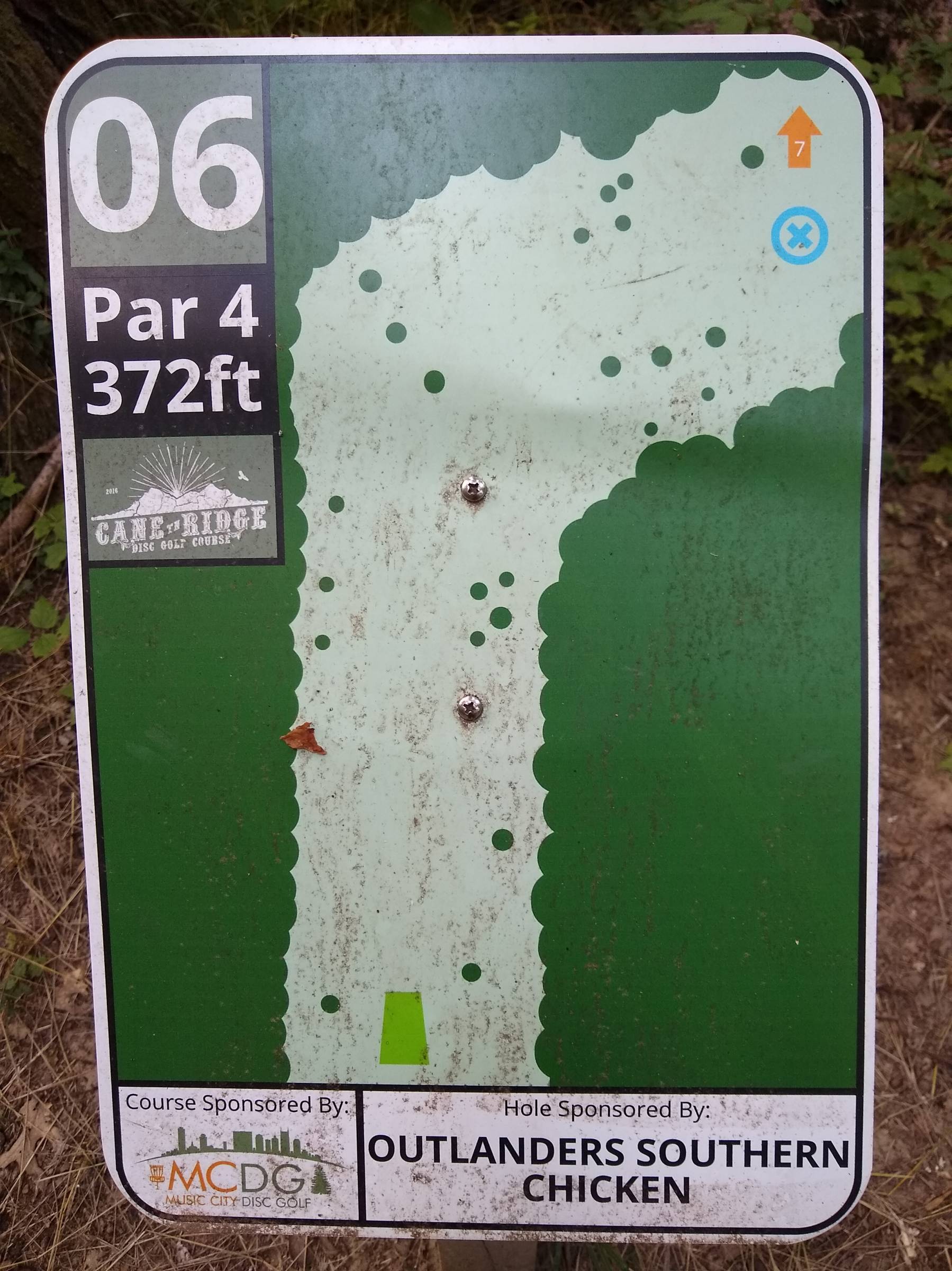 Hole 6 • Main course / Cane Ridge Park (Nashville, TN) Disc Golf Courses Disc Golf Scene