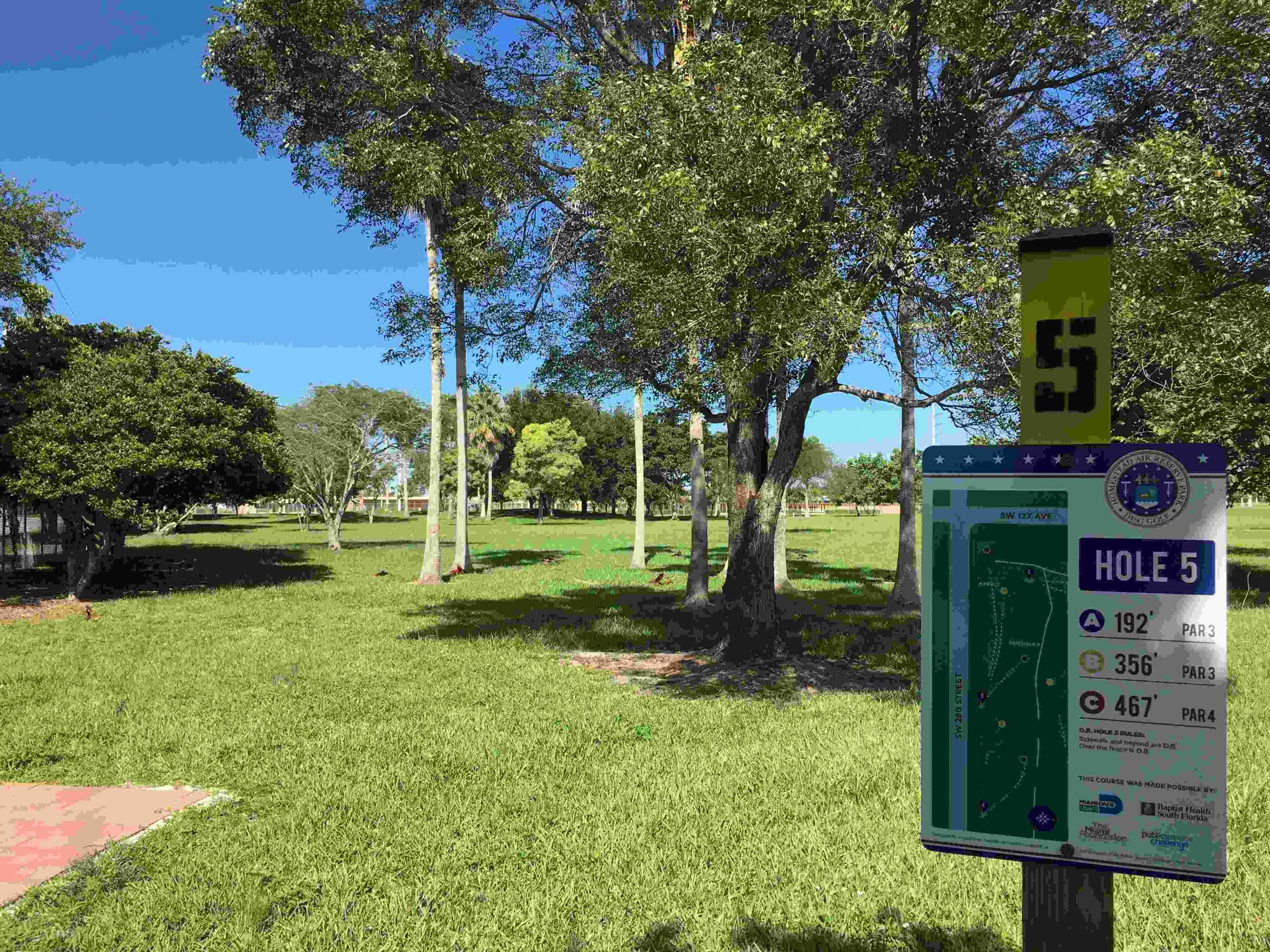 Hole 5 • Homestead Air Reserve Park (Homestead, FL) Disc Golf Courses