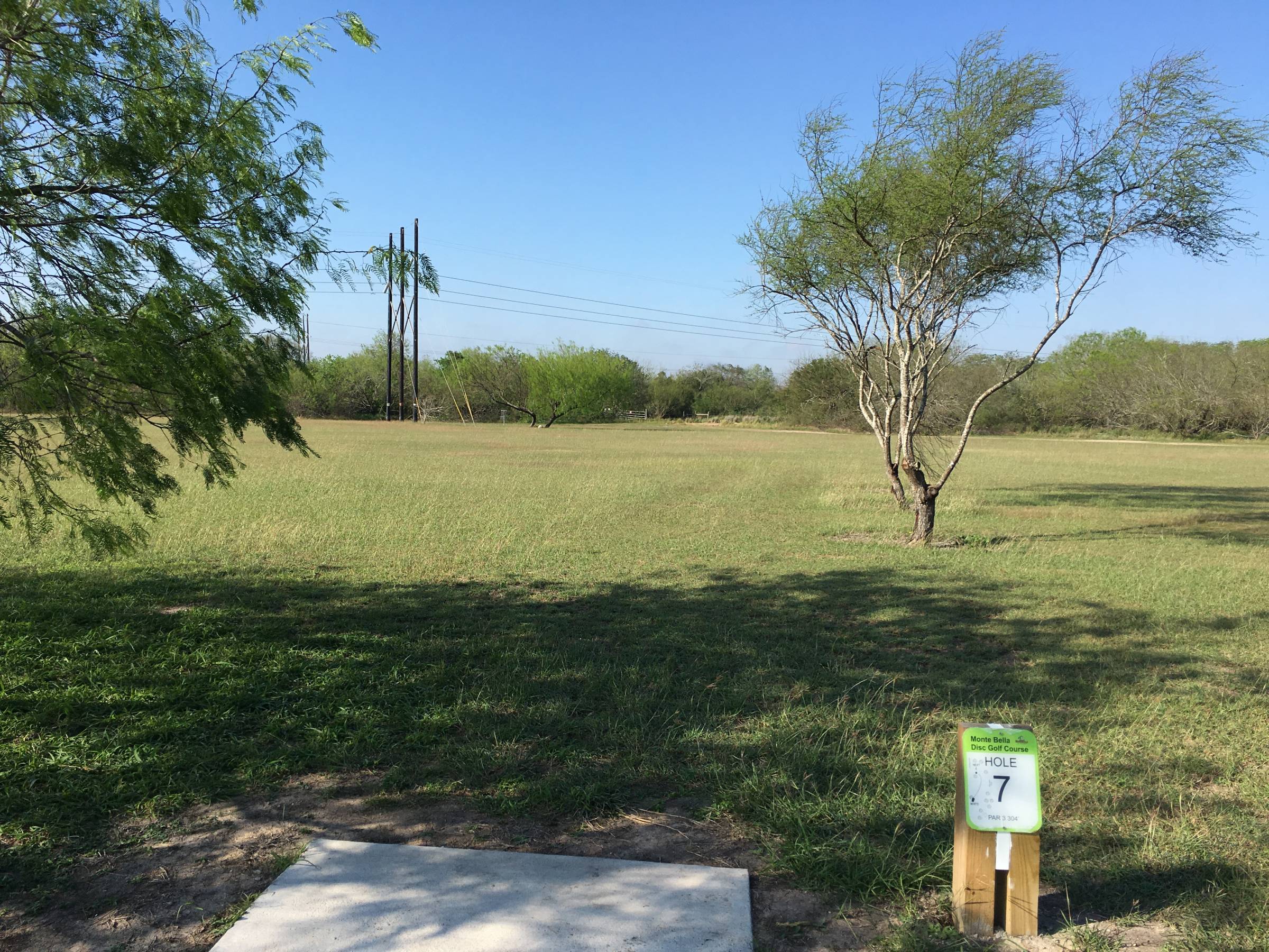 Hole 7 • Monte Bella DGC (Brownsville, TX) Disc Golf Courses Disc