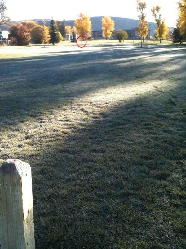 Hole 1 • Hamblin City Park (Evanston, WY) Disc Golf Courses Disc