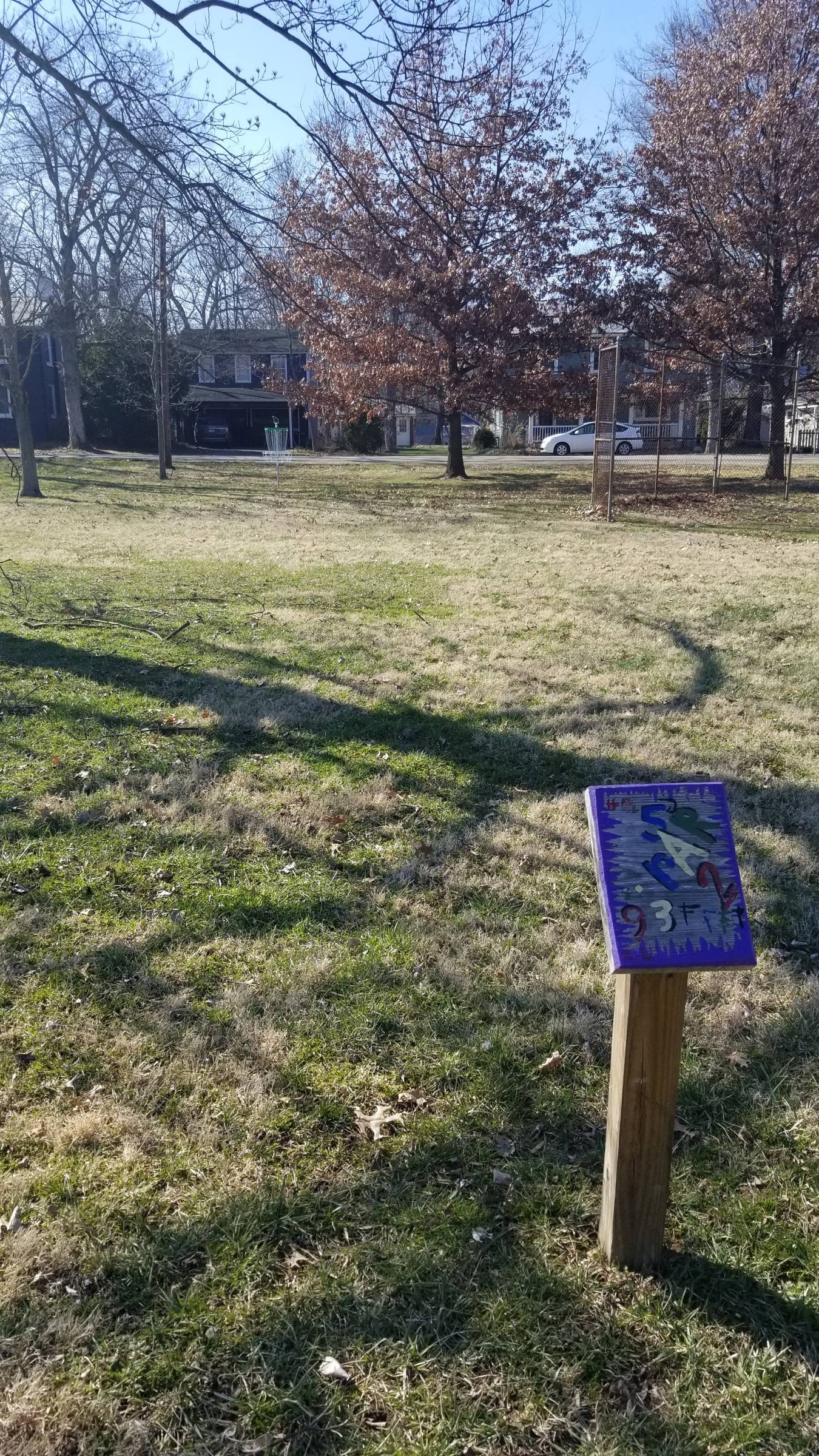 Hole 5 • Mills Lawn DGC (Yellow Springs, OH) Disc Golf Courses Disc Golf Scene