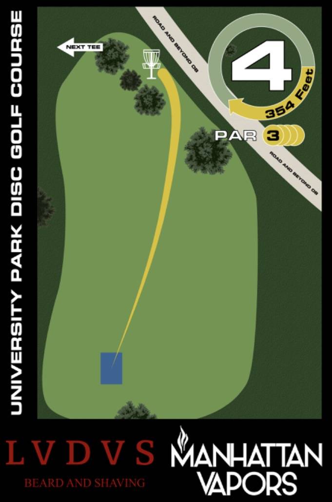 Hole 4 • University Park (Manhattan, KS) Disc Golf Courses Disc