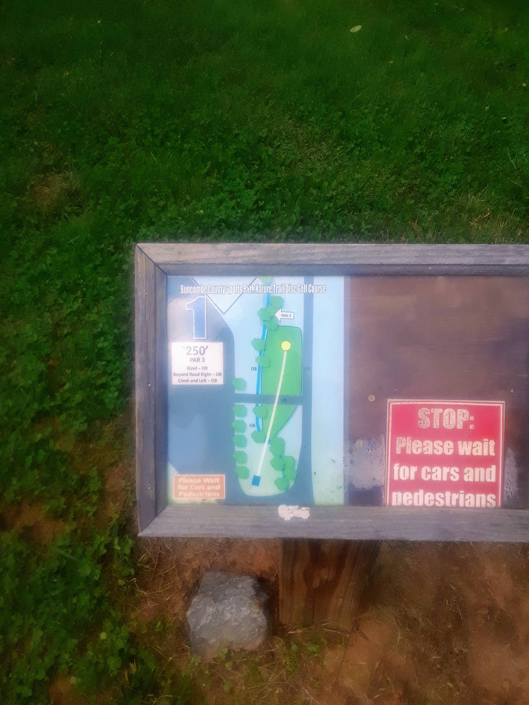 Hole 1 • Sandhill DGC County Sports Park (Candler, NC