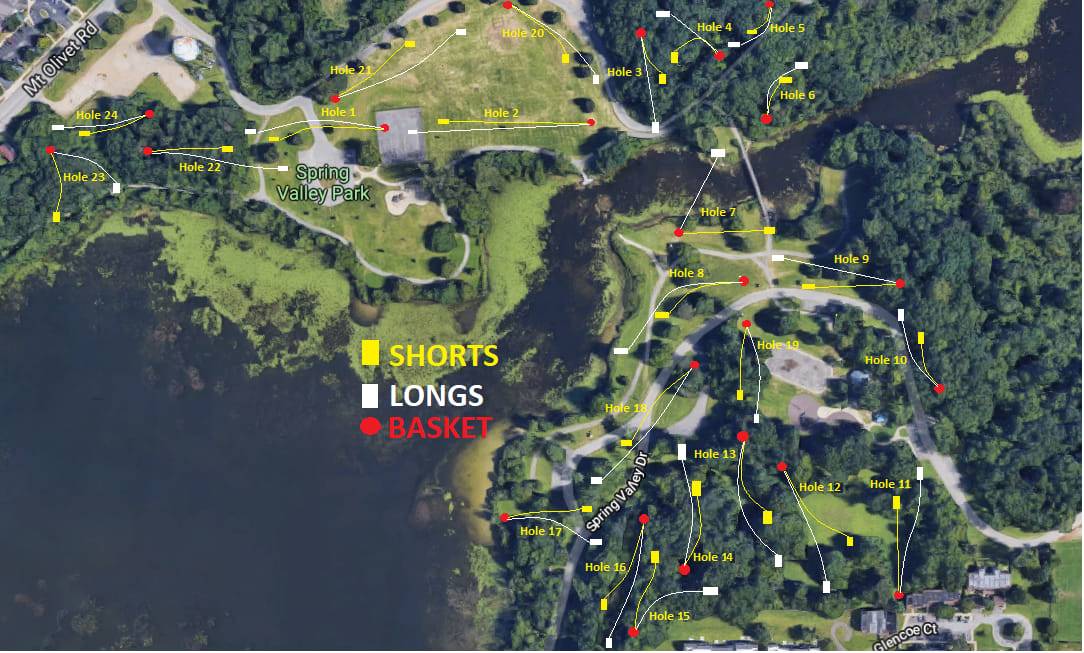 Hole 1 • Spring Valley Park (Kalamazoo, MI) Disc Golf Courses Disc
