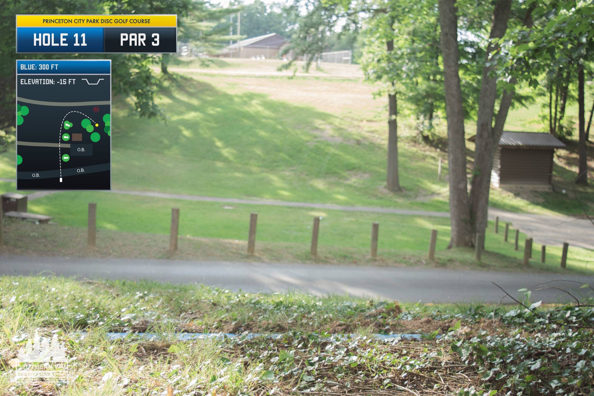 Hole 11 • Princeton City Park (Princeton, WV) Disc Golf Courses