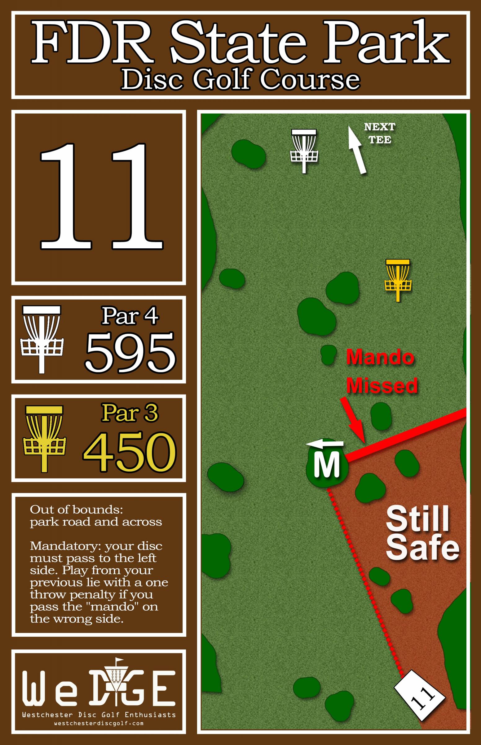Hole 11 • FDR State Park (Yorktown Heights, NY) Disc Golf Courses