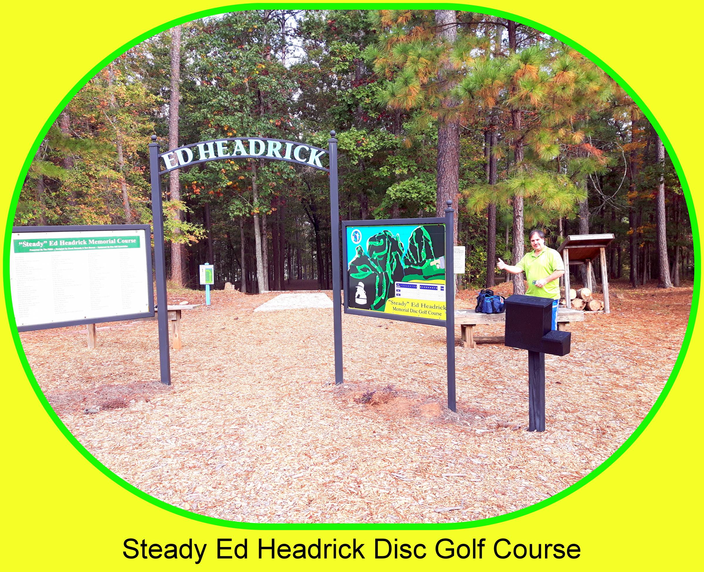 Hole 1 • Steady Ed Headrick Memorial / International Disc Golf Center