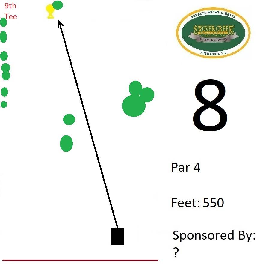 Hole 8 • Swover Creek Brewery (Edinburg, VA) Disc Golf Courses Disc