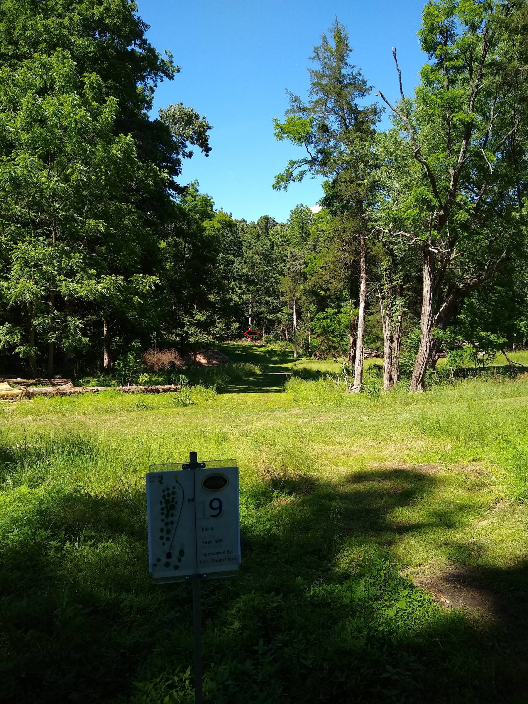 Hole 9 • Swover Creek Brewery (Edinburg, VA) Disc Golf Courses Disc