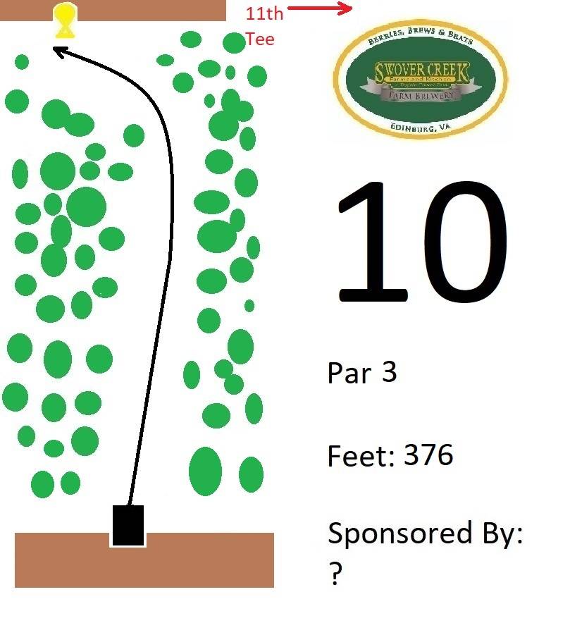 Hole 10 • Swover Creek Brewery (Edinburg, VA) Disc Golf Courses