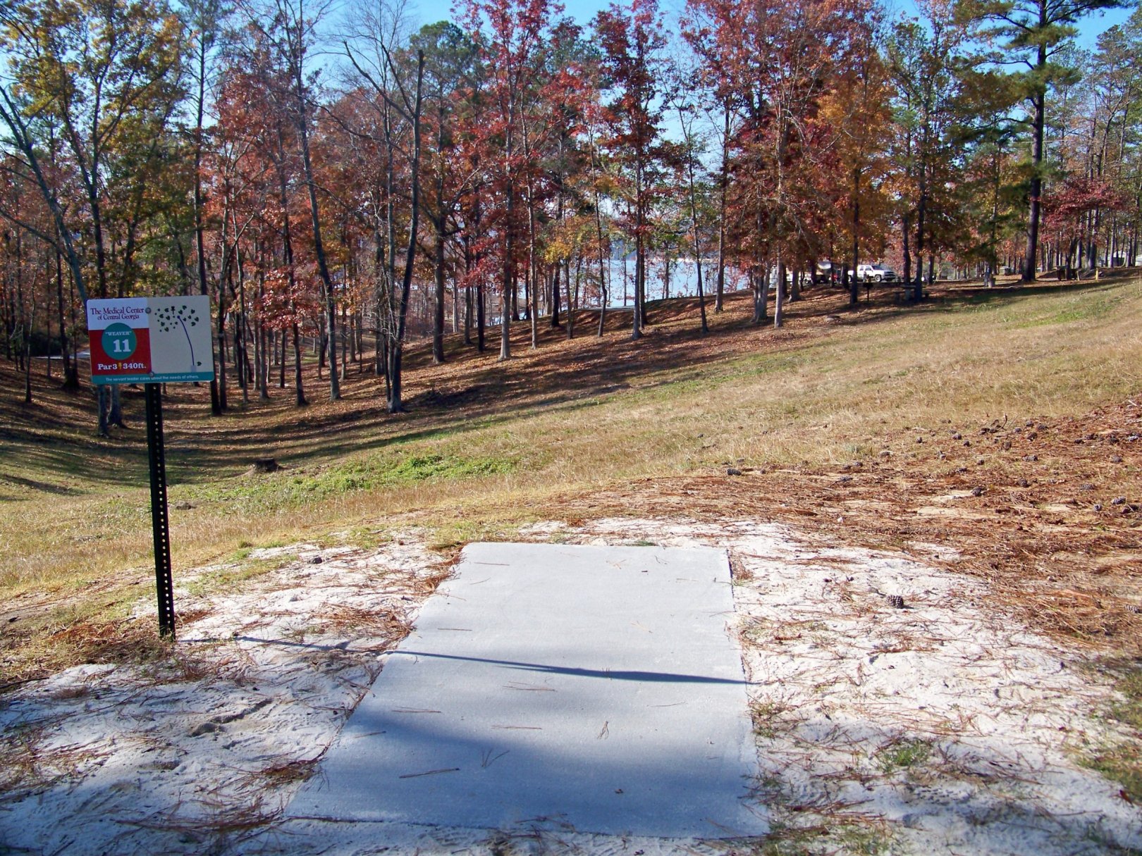 Hole 11 • Claystone Park (Macon, GA) Disc Golf Courses Disc Golf Scene