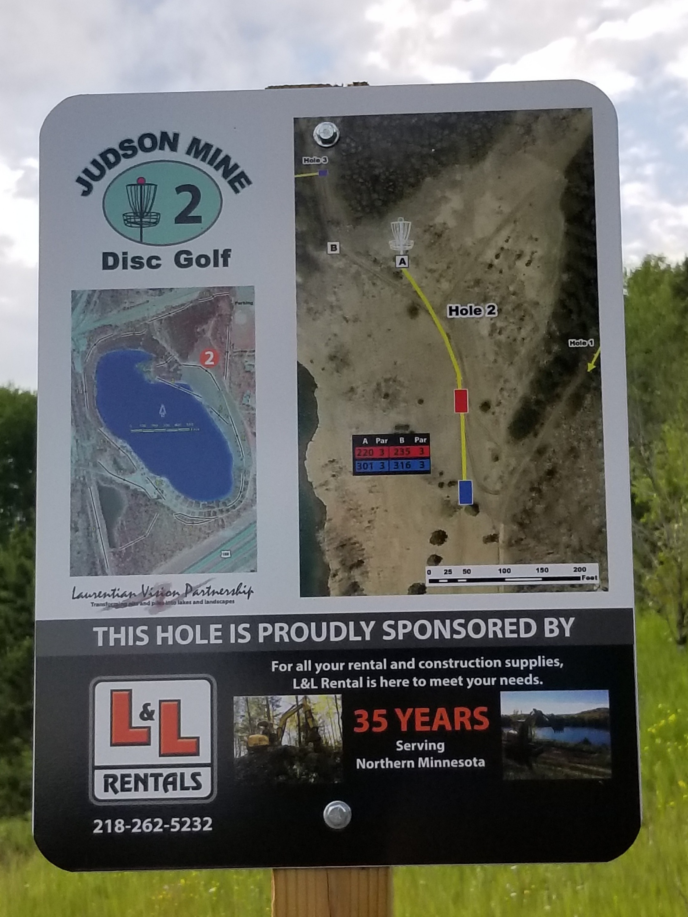 Hole 2 • Judson Mine Disc Golf Park (Buhl, MN) Disc Golf Courses