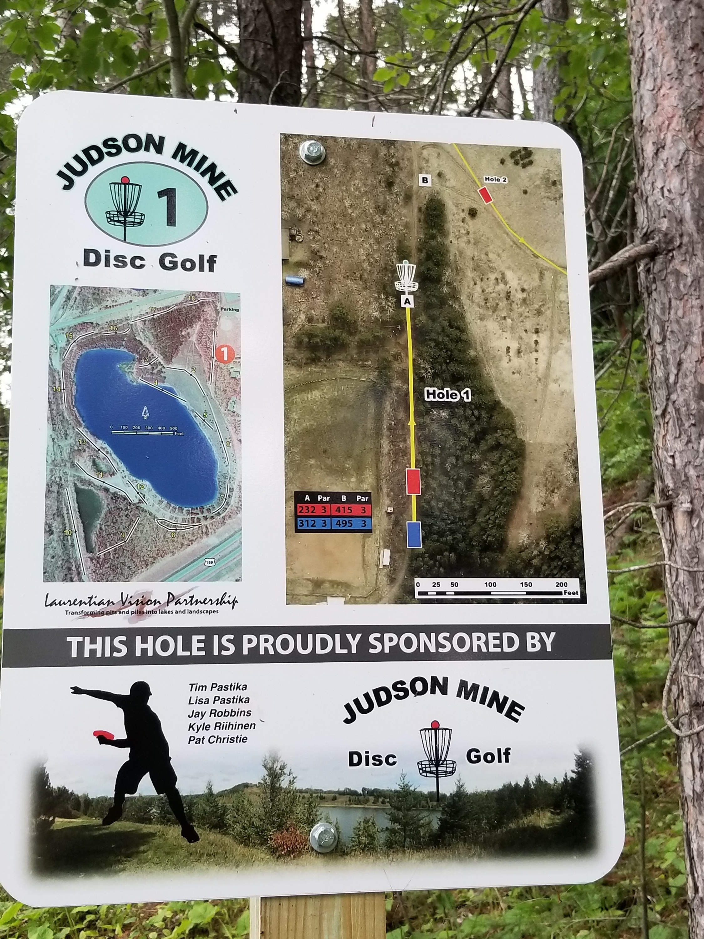 Hole 1 • Judson Mine Disc Golf Park (Buhl, MN) Disc Golf Courses
