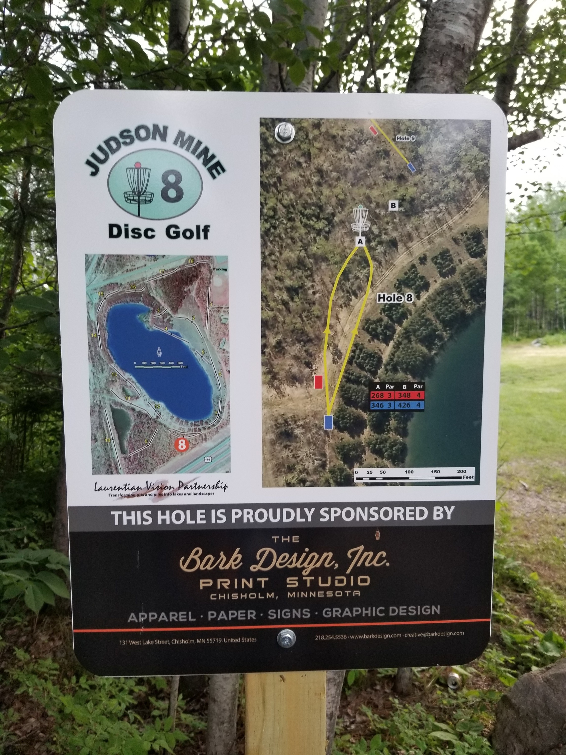 Hole 8 • Judson Mine Disc Golf Park (Buhl, MN) Disc Golf Courses