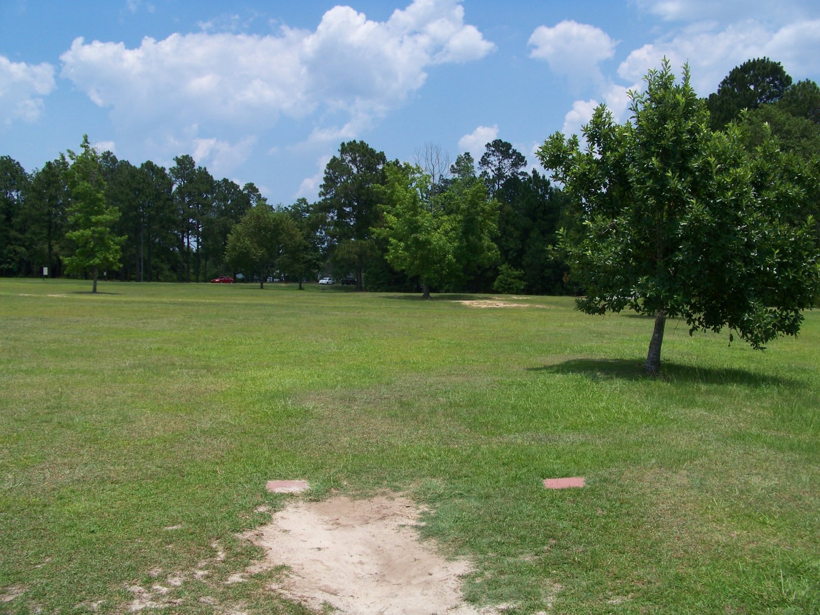 Hole 1 • East College (Swainsboro, GA) Disc Golf Courses