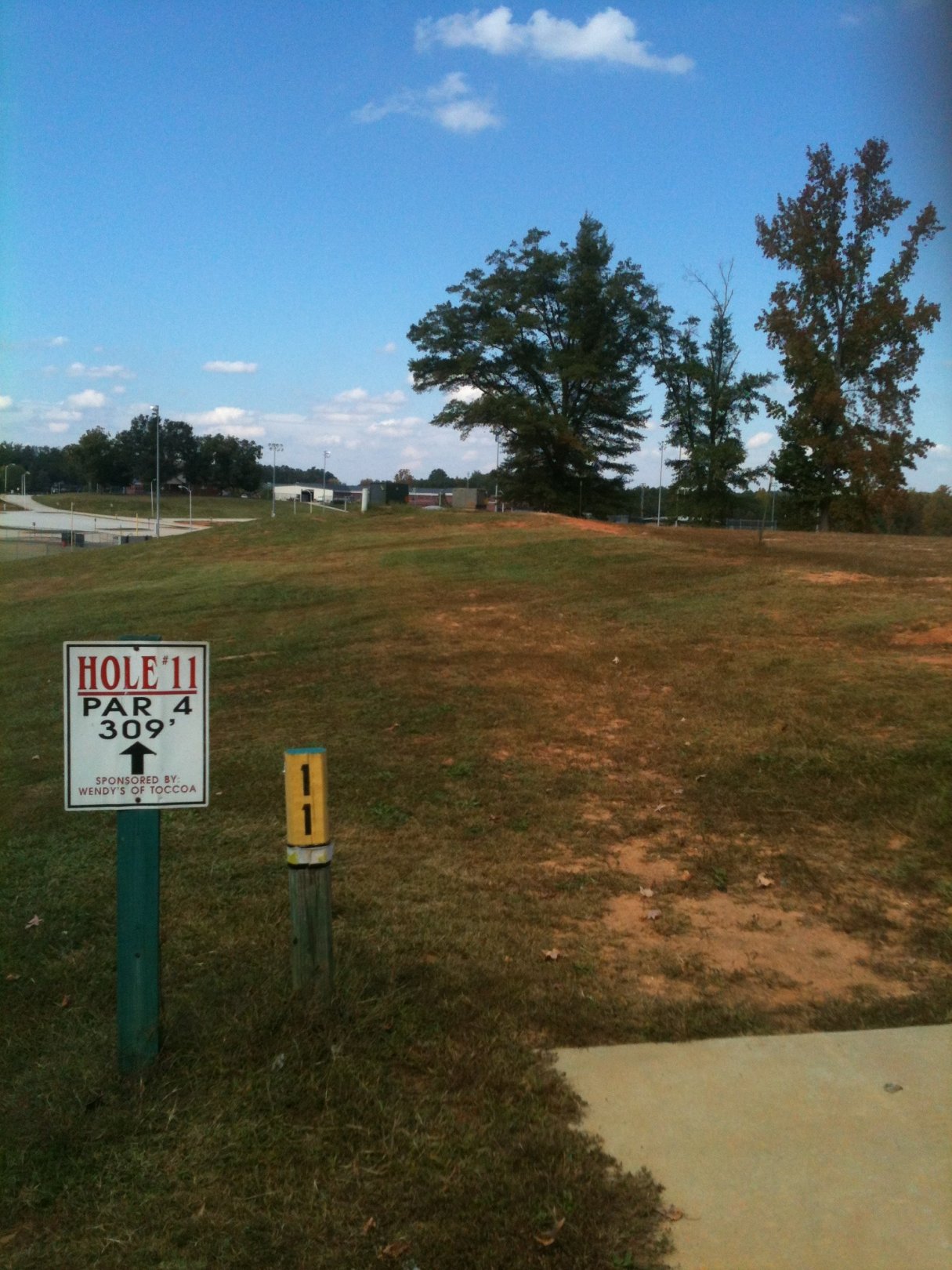 Hole 11 • Stephens County/Rose Lane (Toccoa, GA) Disc Golf Courses
