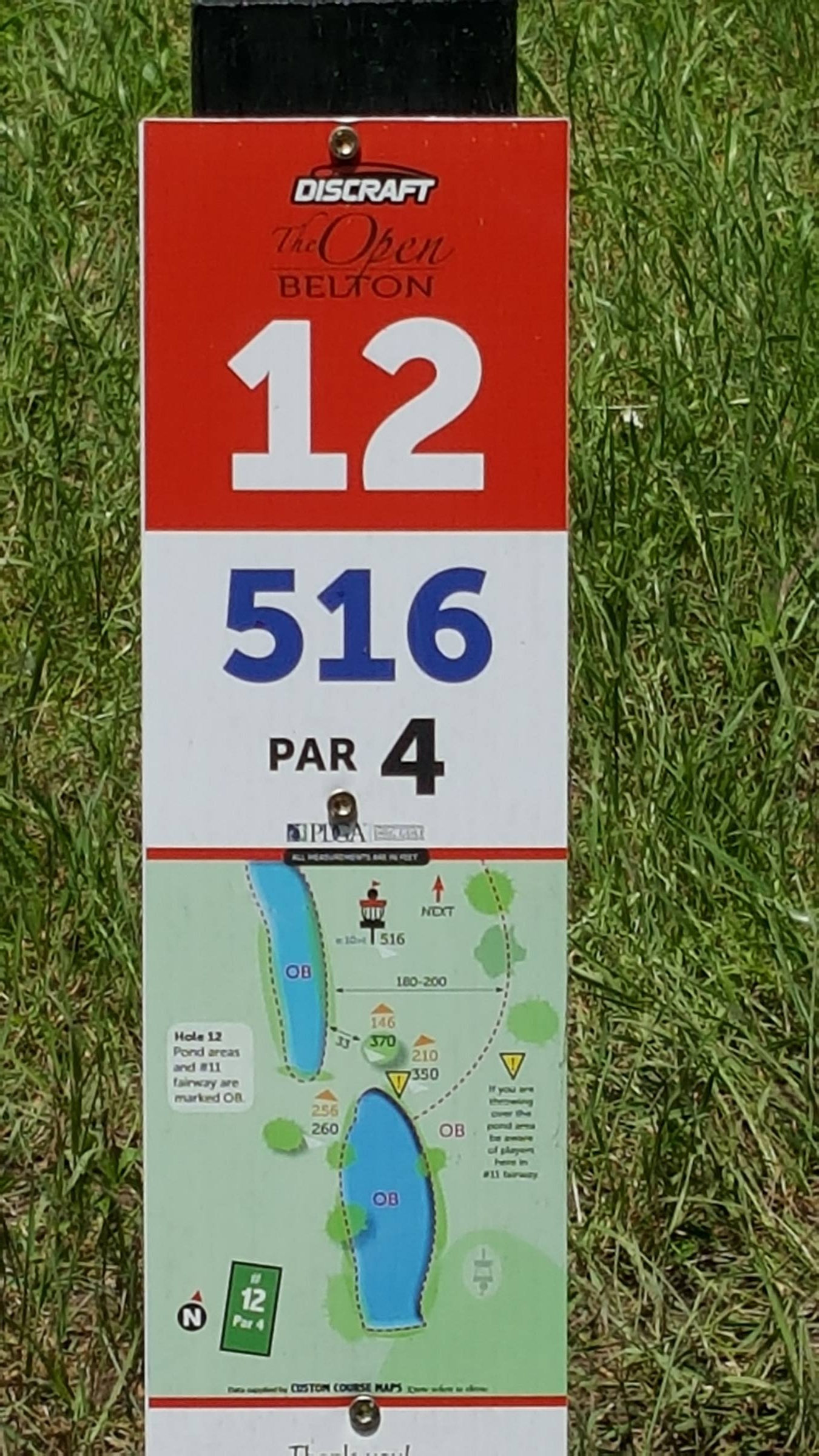 Hole 12 • Heritage Park Belton (Belton, TX) Disc Golf Courses Disc