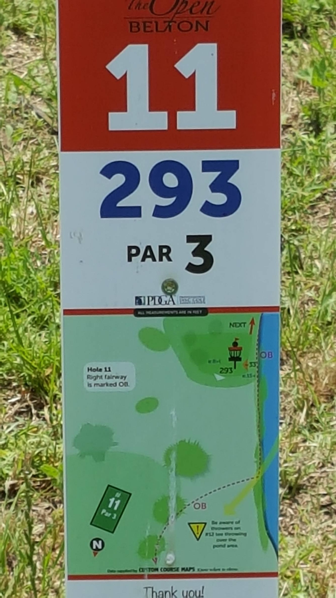 Hole 11 • Heritage Park Belton (Belton, TX) Disc Golf Courses Disc