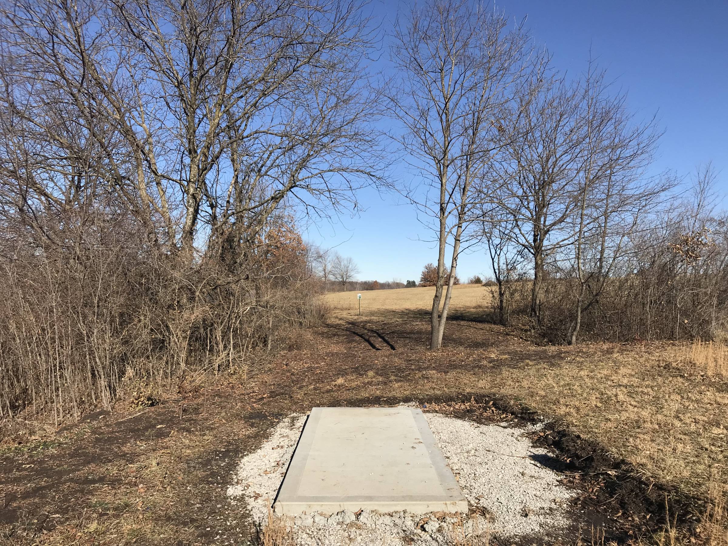 Hole 4 • The Flying Cardinal (Lawson, MO) Disc Golf Courses Disc