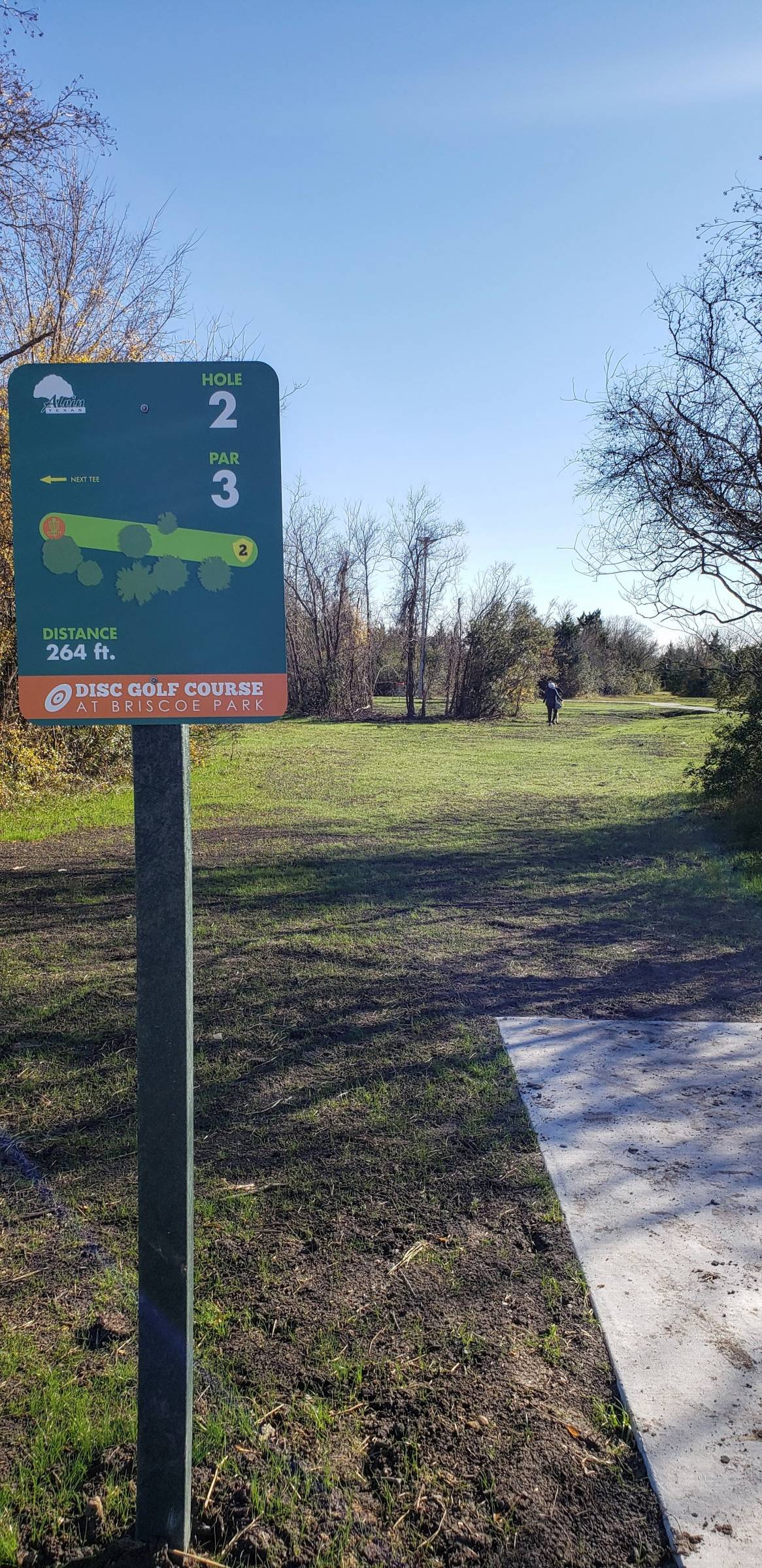 Hole 2 • Briscoe Park DGC (Alvin, TX) Disc Golf Courses Disc Golf Scene