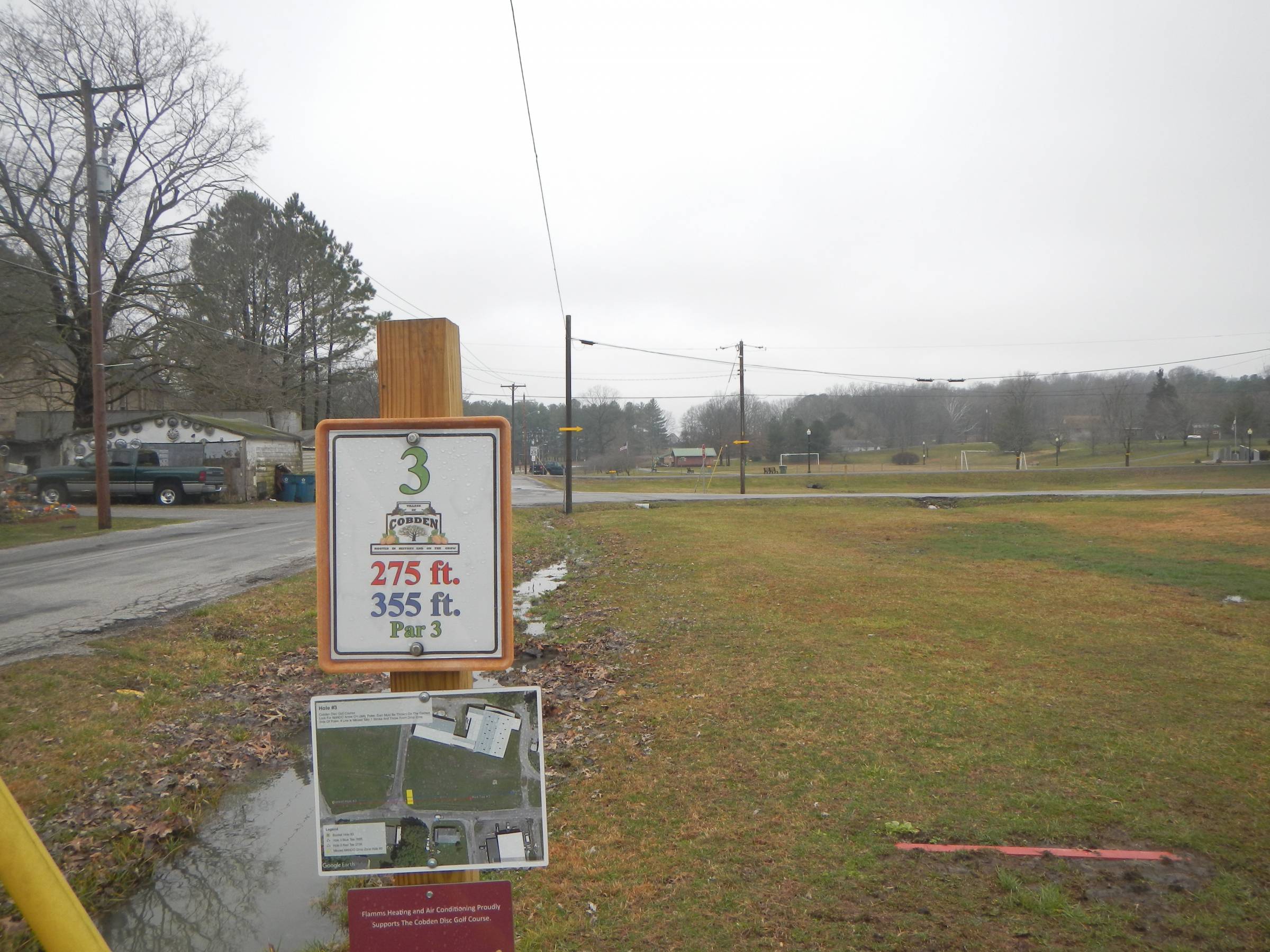 Hole 3 • Cobden Park (Cobden, IL) Disc Golf Courses Disc Golf Scene