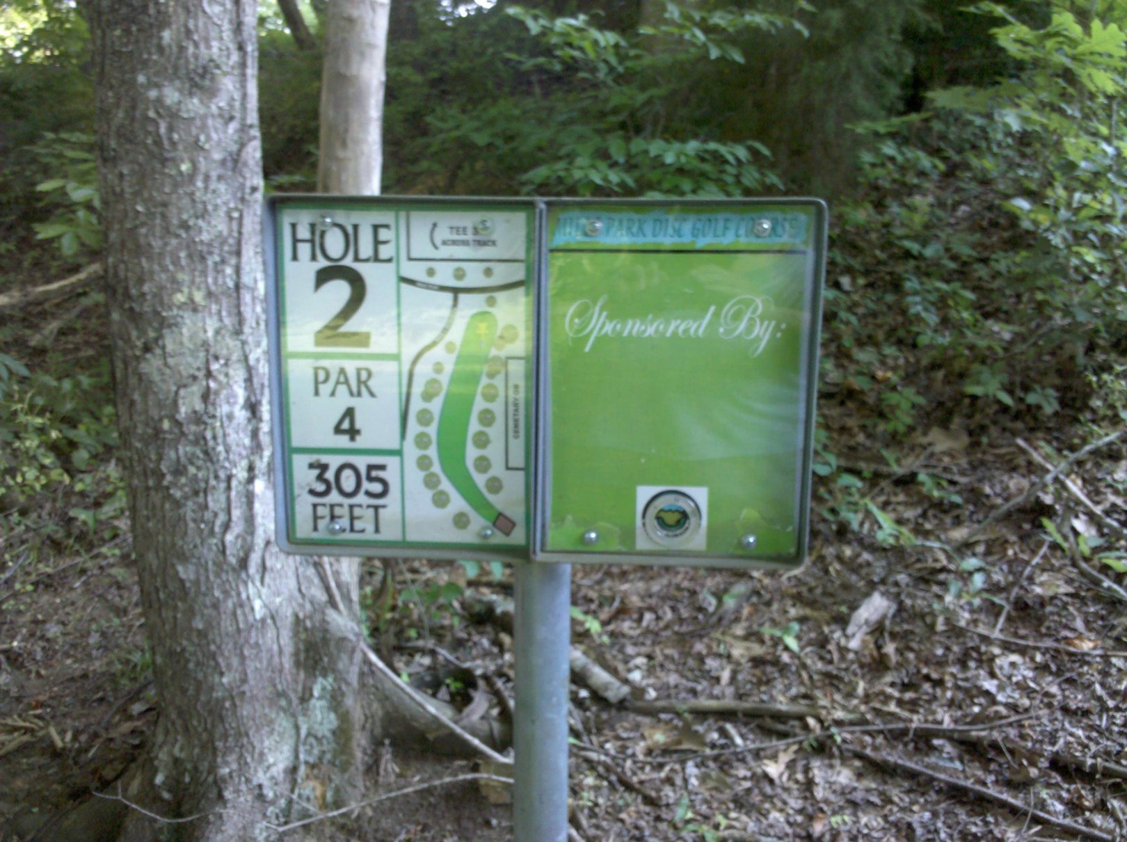 Hole 2 • Mills Park (Gatlinburg, TN) Disc Golf Courses Disc Golf Scene